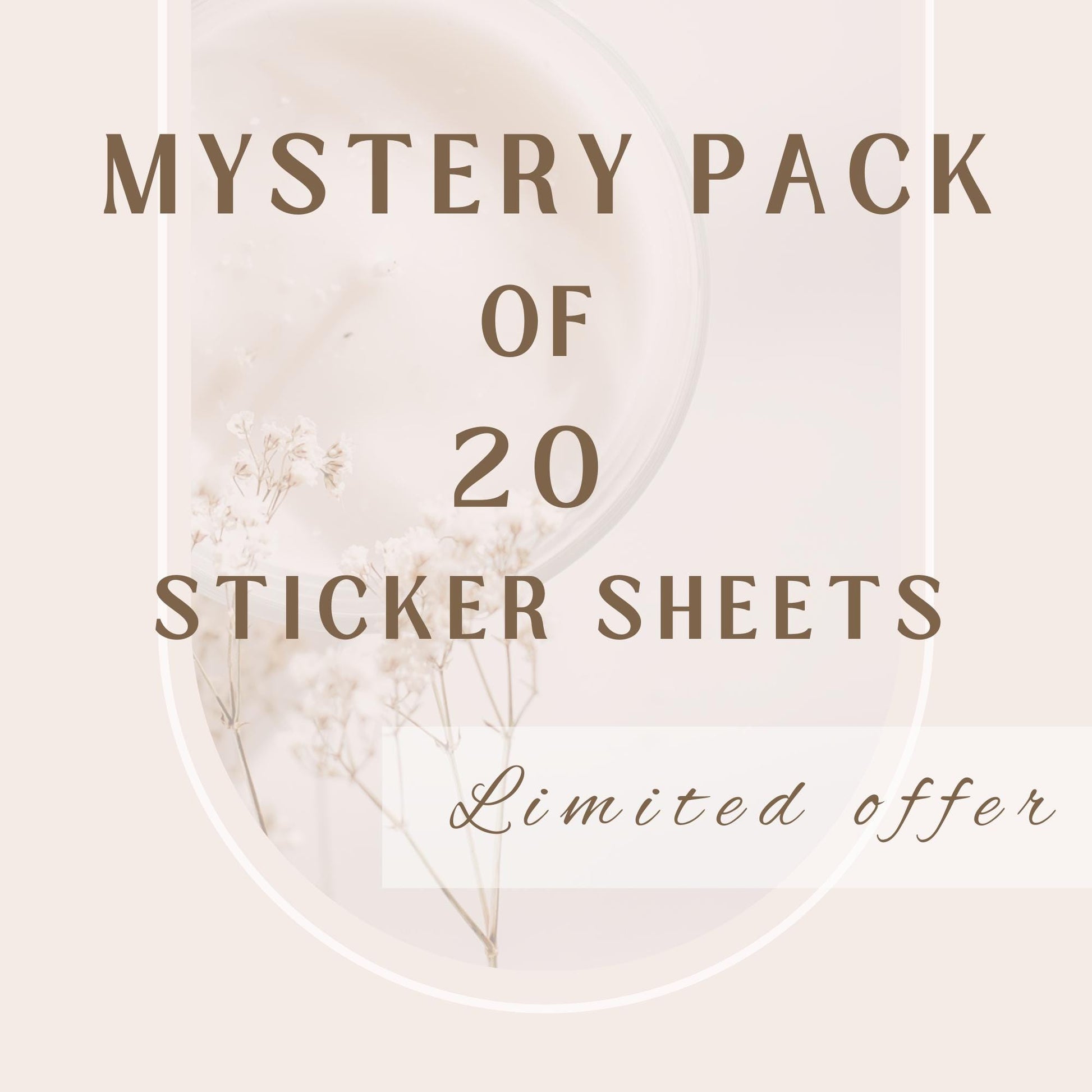 Mystery Pack of 20 Sheets from Sticker Books