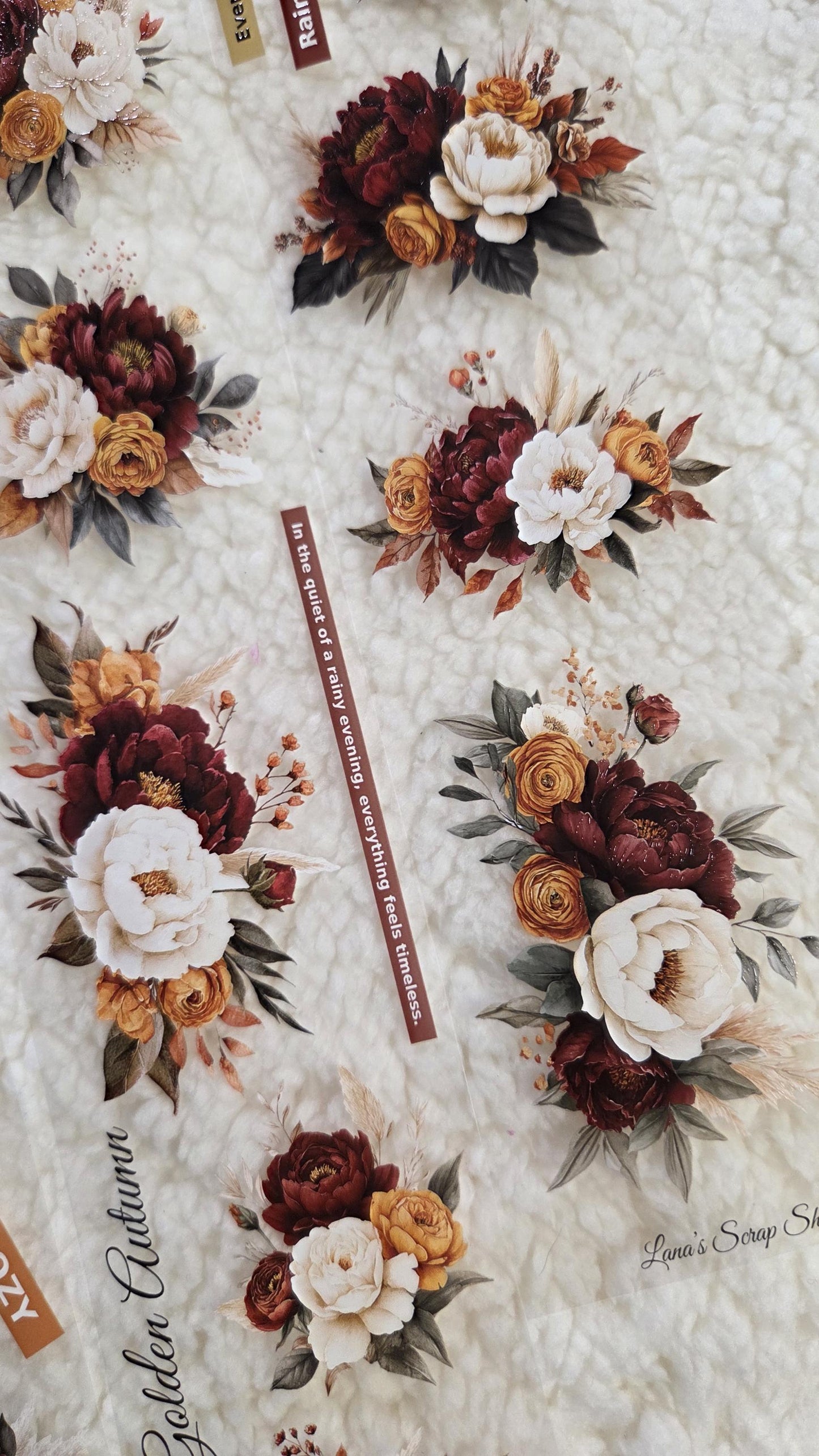 Autumn Maroon Sunset - PET Tape