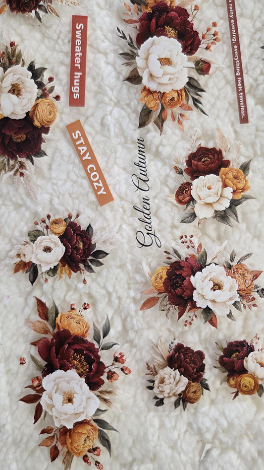 Autumn Maroon Sunset - PET Tape