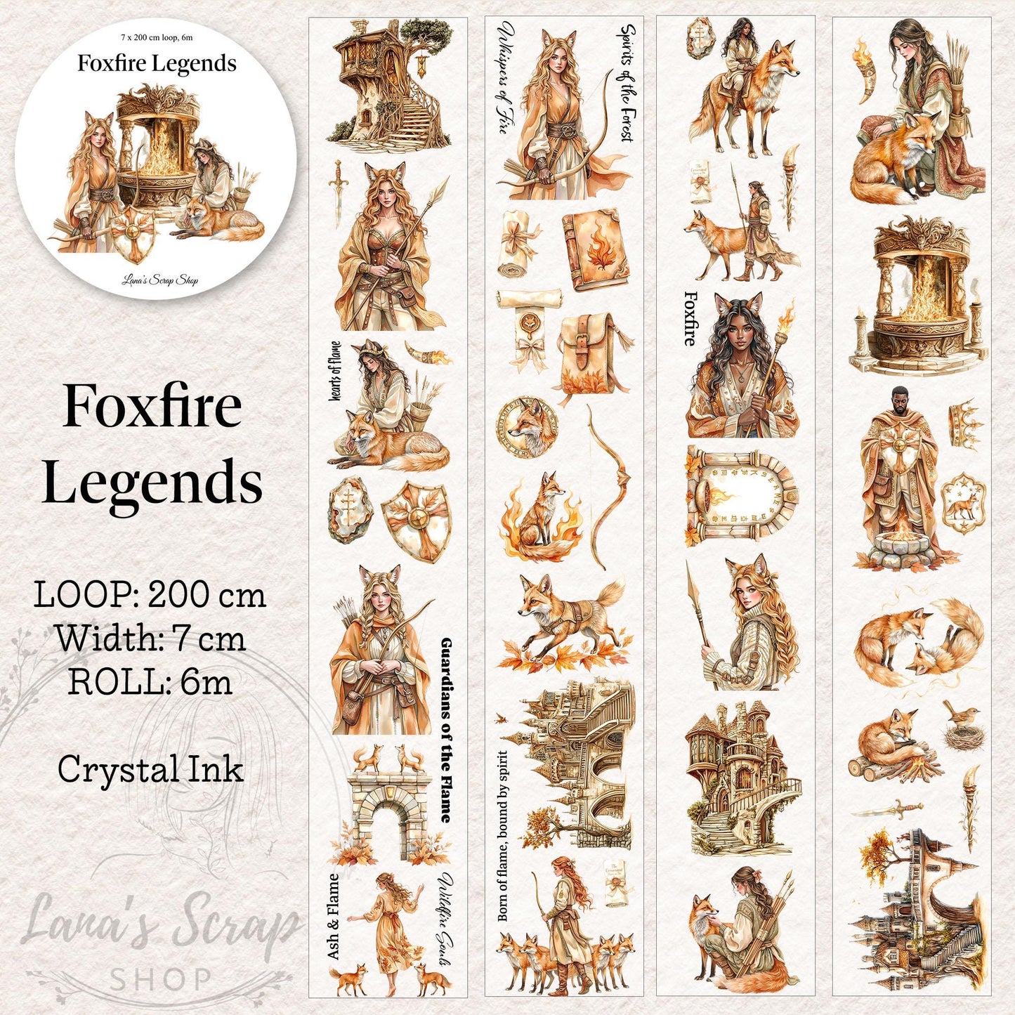 Foxfire Legends - PET Tape | Scrapbooking & Journaling Supplies