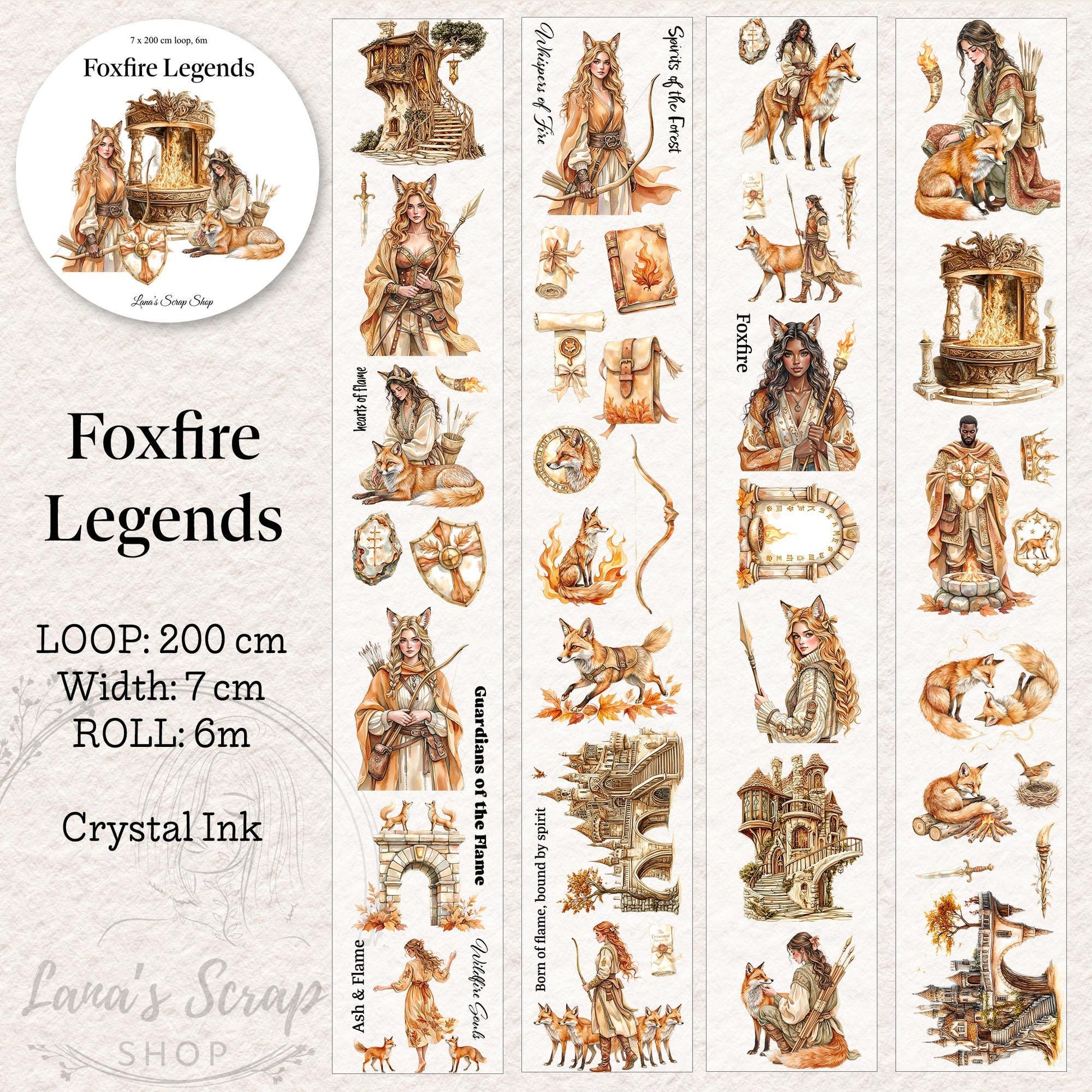 Foxfire Legends - PET Tape | Scrapbooking & Journaling Supplies