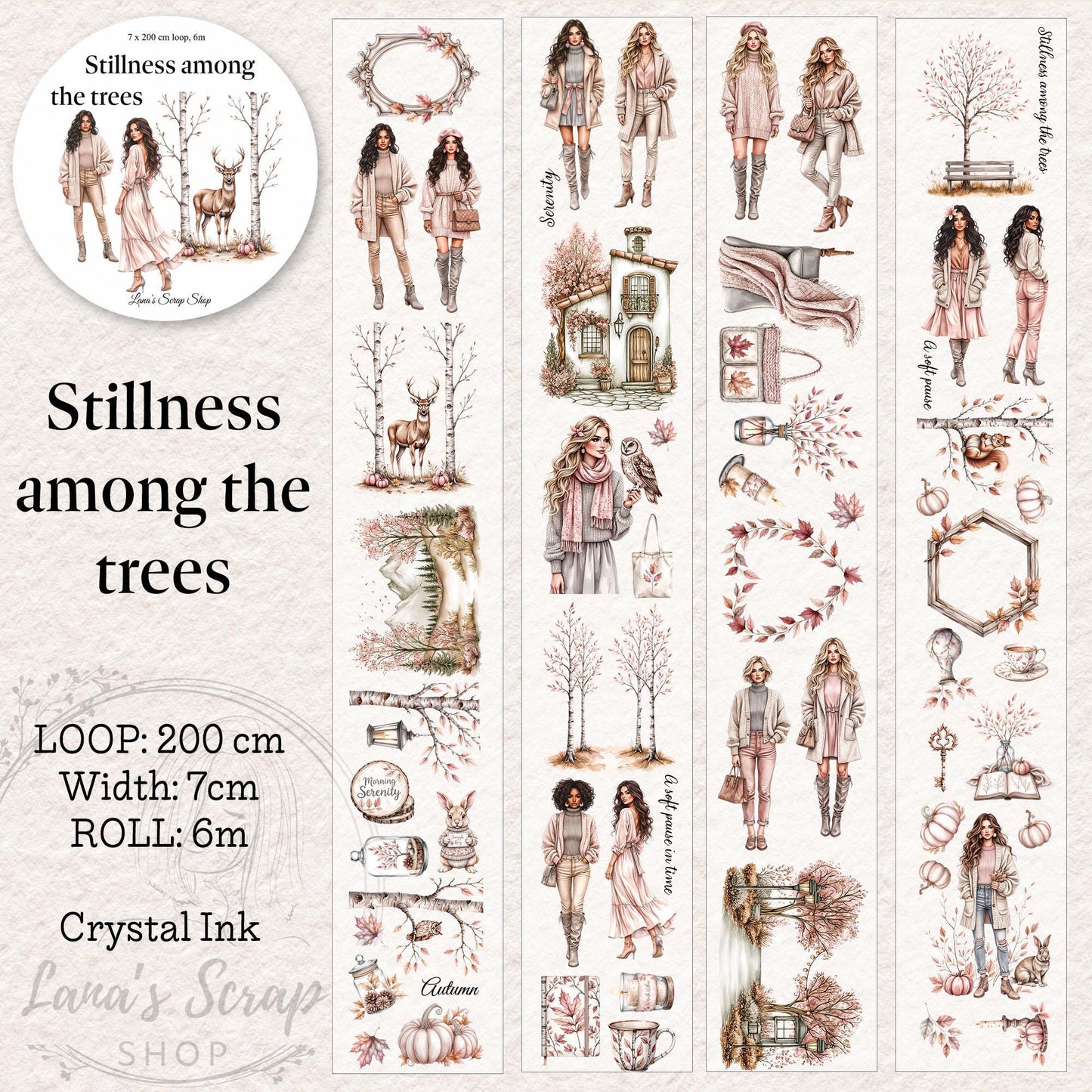 Stillness among the trees - PET Tape | Scrapbooking & Journaling Supplies