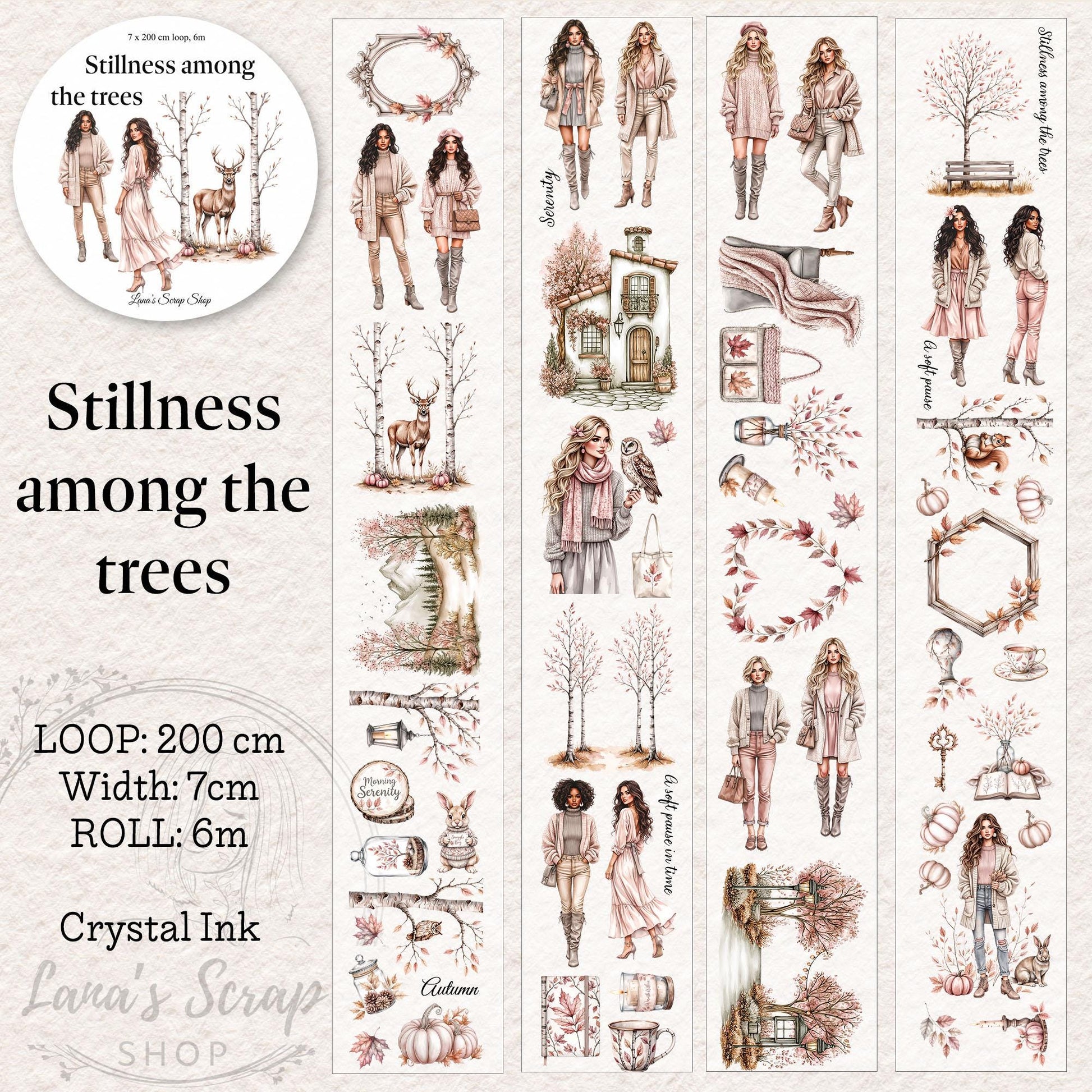 Stillness among the trees - PET Tape | Scrapbooking & Journaling Supplies