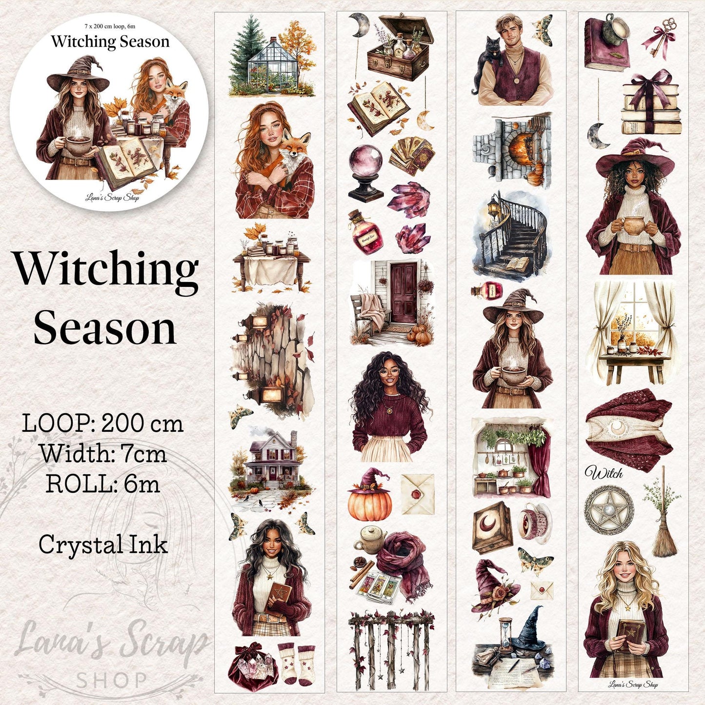Witching Season - PET Tape | Scrapbooking & Journaling Supplies
