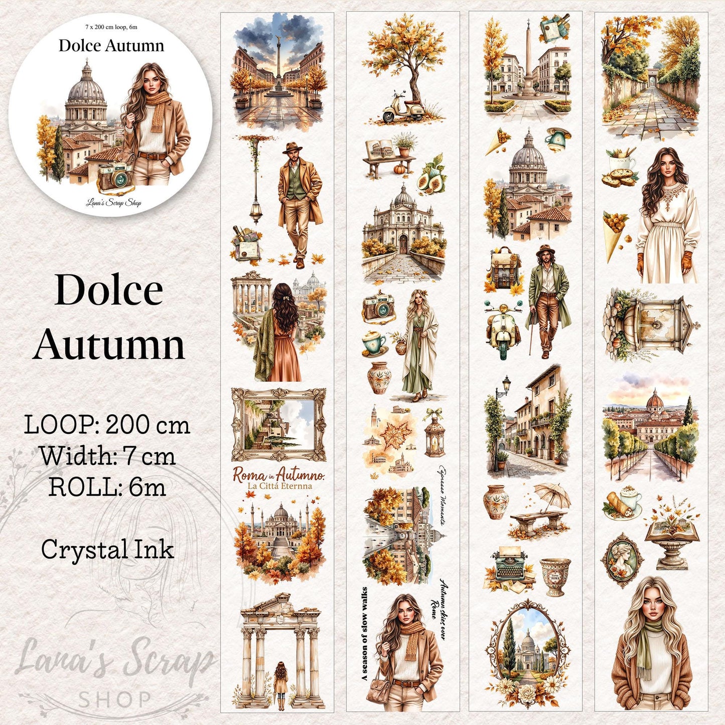 Dolce Autumn - PET Tape | Scrapbooking & Journaling Supplies