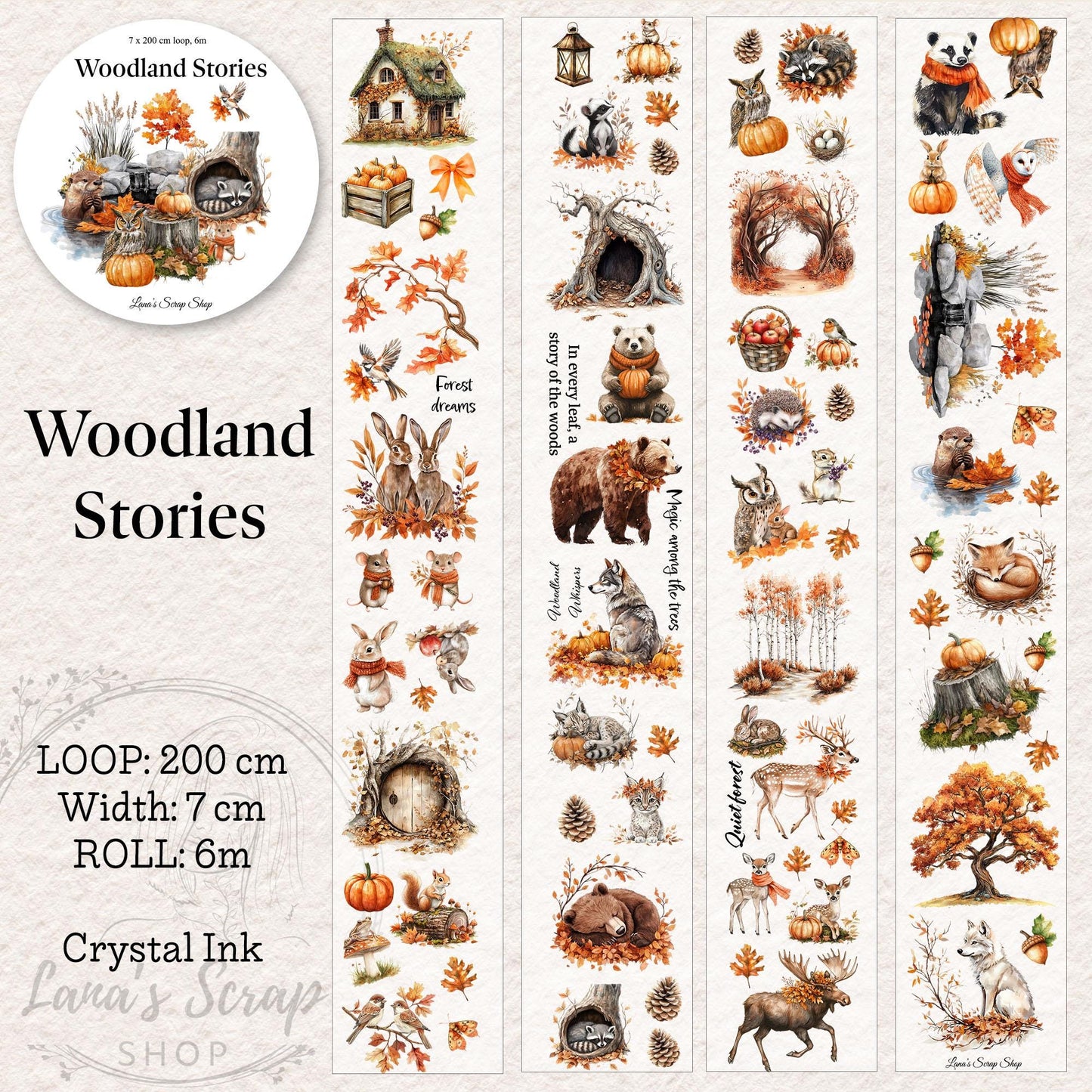Woodland Stories - PET Tape | Scrapbooking & Journaling Supplies