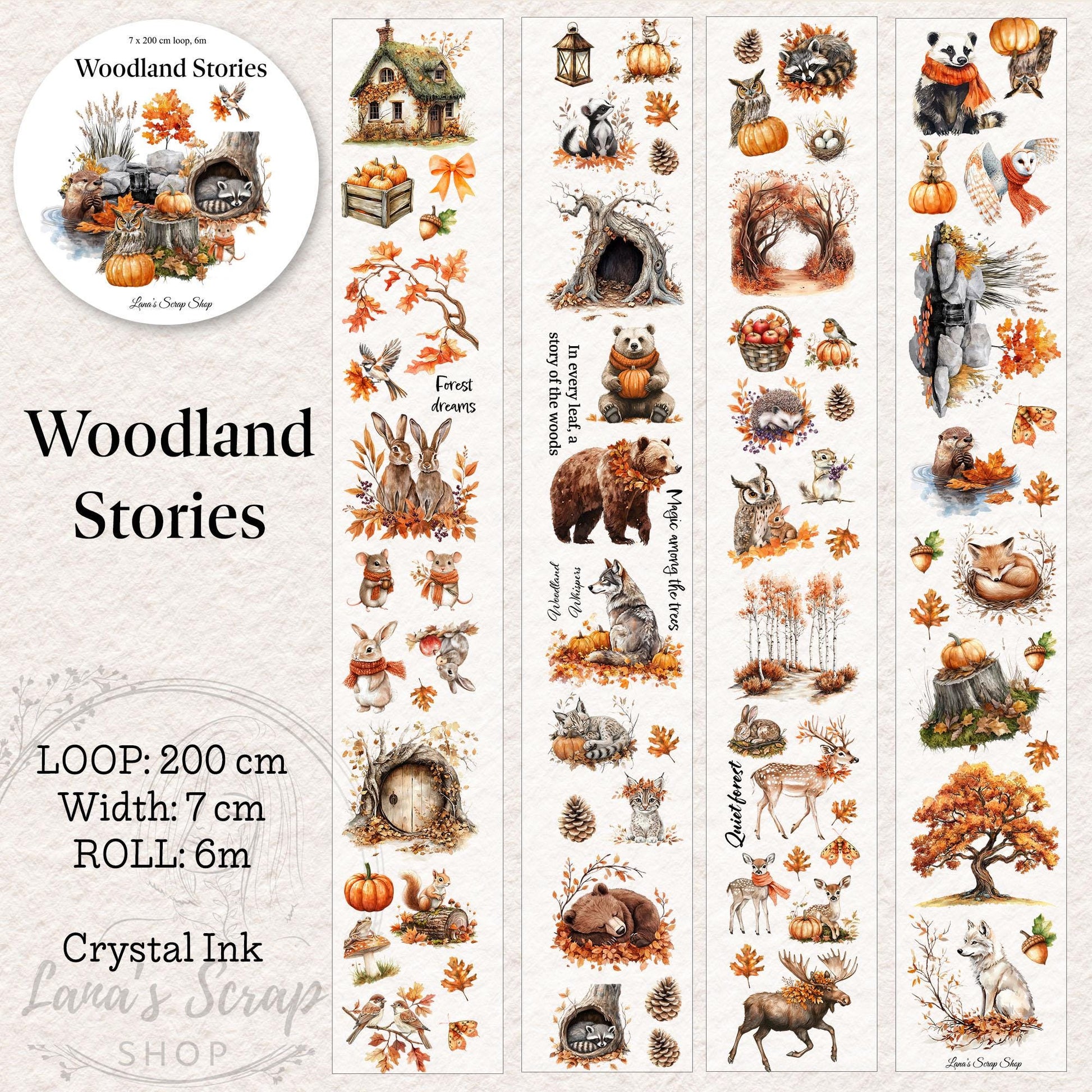 Woodland Stories - PET Tape | Scrapbooking & Journaling Supplies
