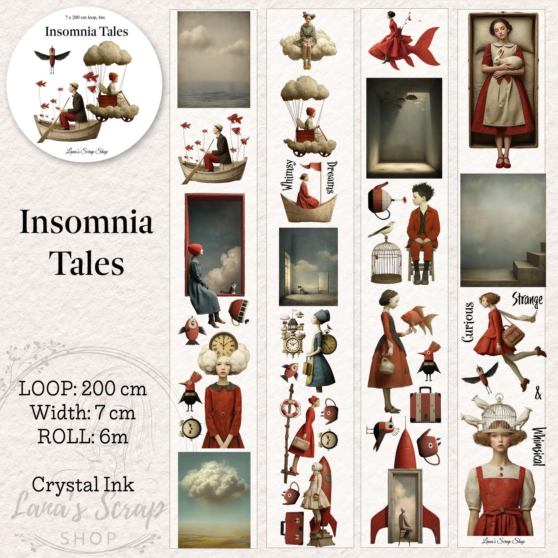 Insomnia Tales - PET Tape | Scrapbooking & Journaling Supplies