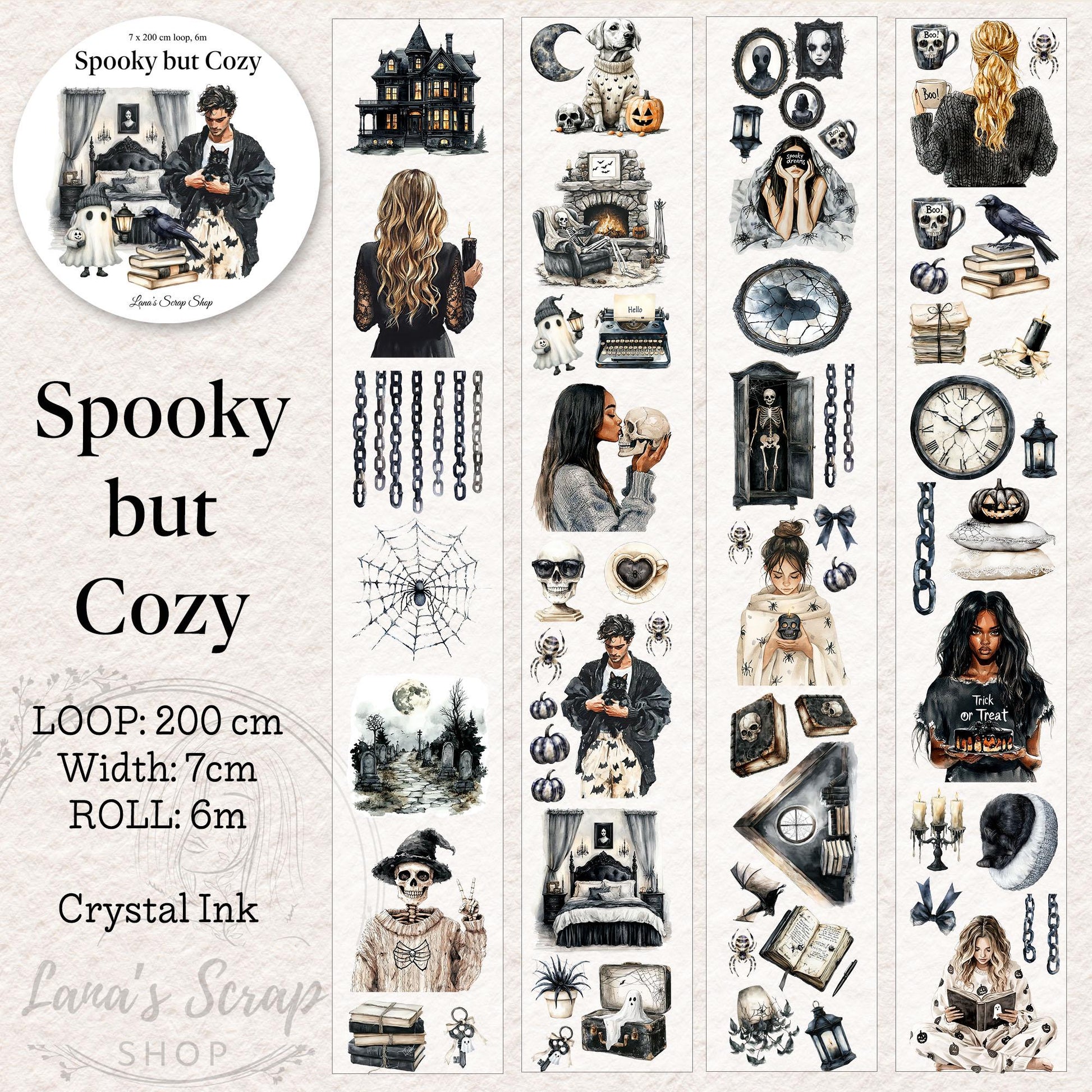 Spooky but Cozy - PET Tape | Scrapbooking & Journaling Supplies