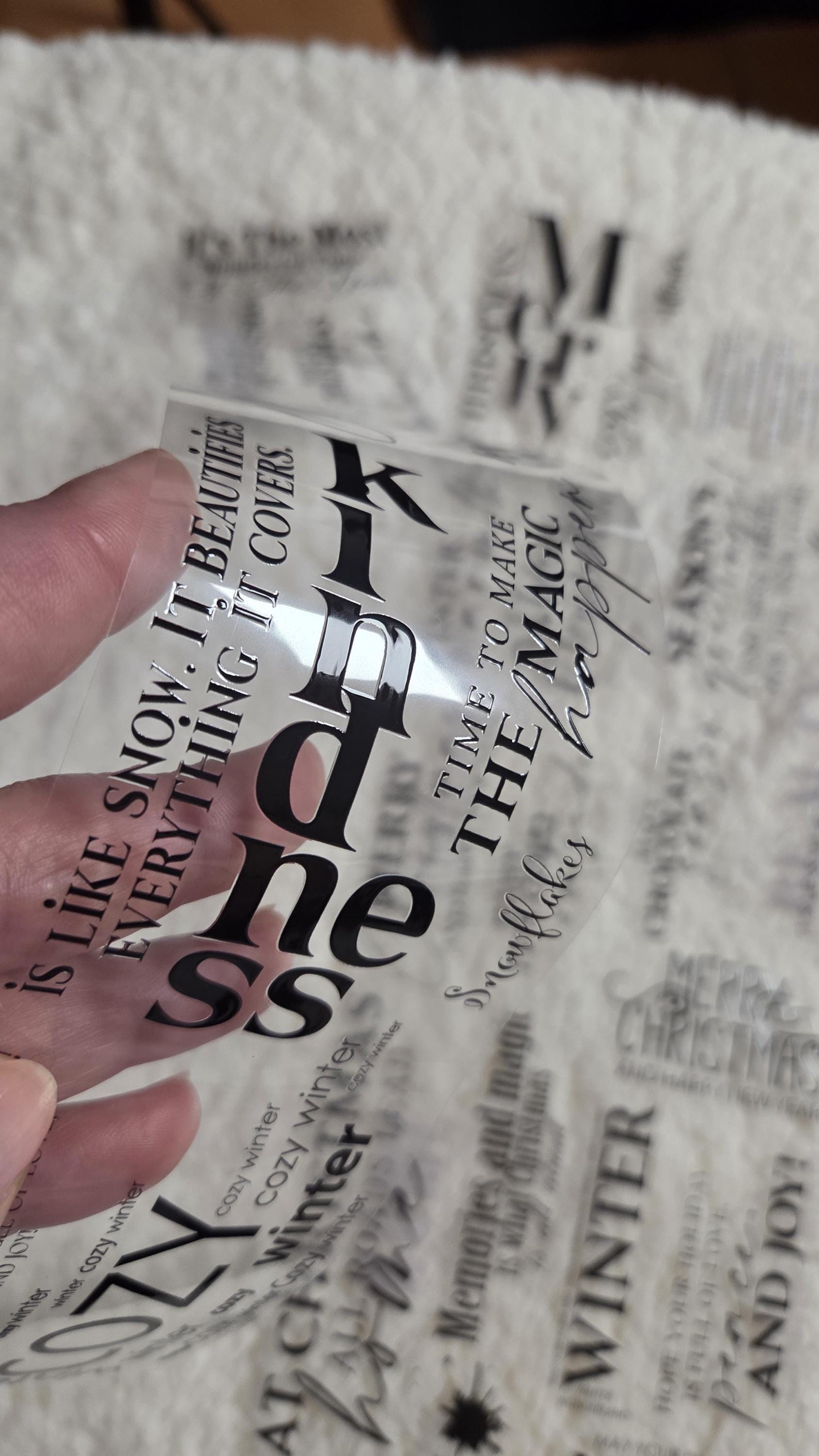 Winter Scripts - PET Tape | Scrapbooking & Journaling Supplies