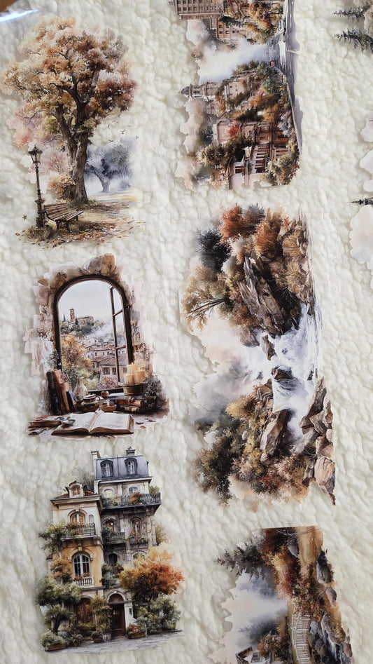 Autumn Landscape - PET Tape | Scrapbooking & Journaling Supplies