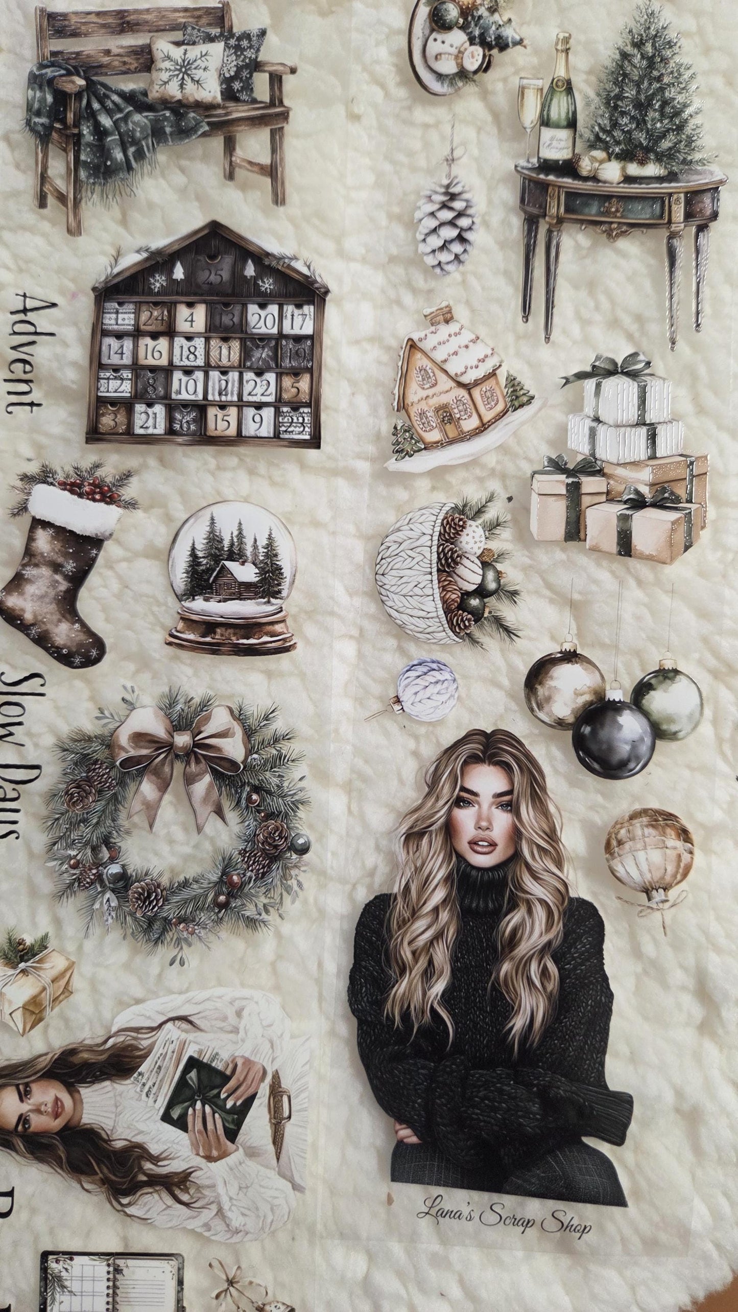 Snowy Advent Days - PET Tape | Scrapbooking & Journaling Supplies