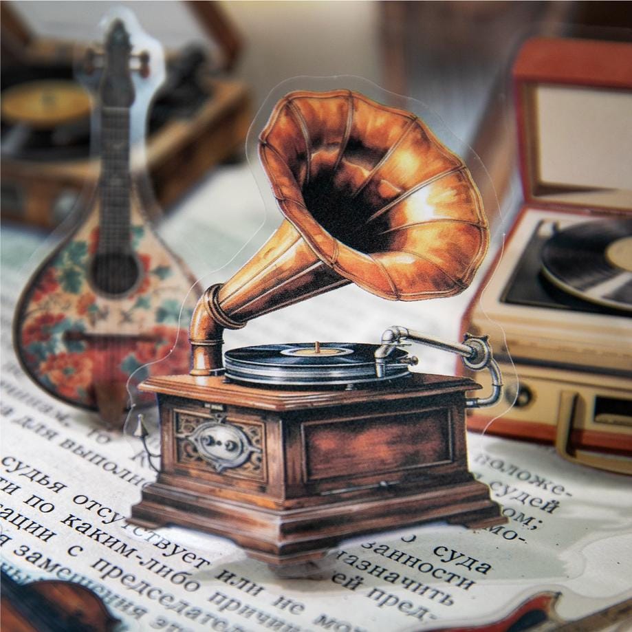Record Century Retro Sticker Pack • Vintage Music, Cars & Electronics • 30pcs