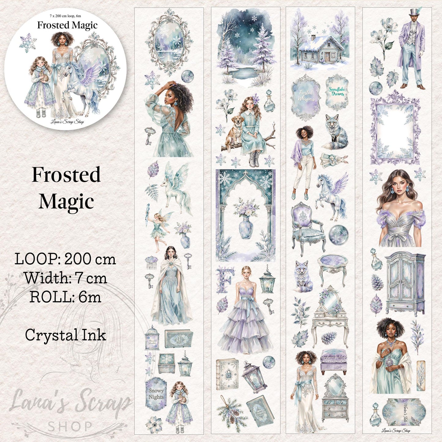 Frosted Magic - PET Tape | Scrapbooking & Journaling Supplies