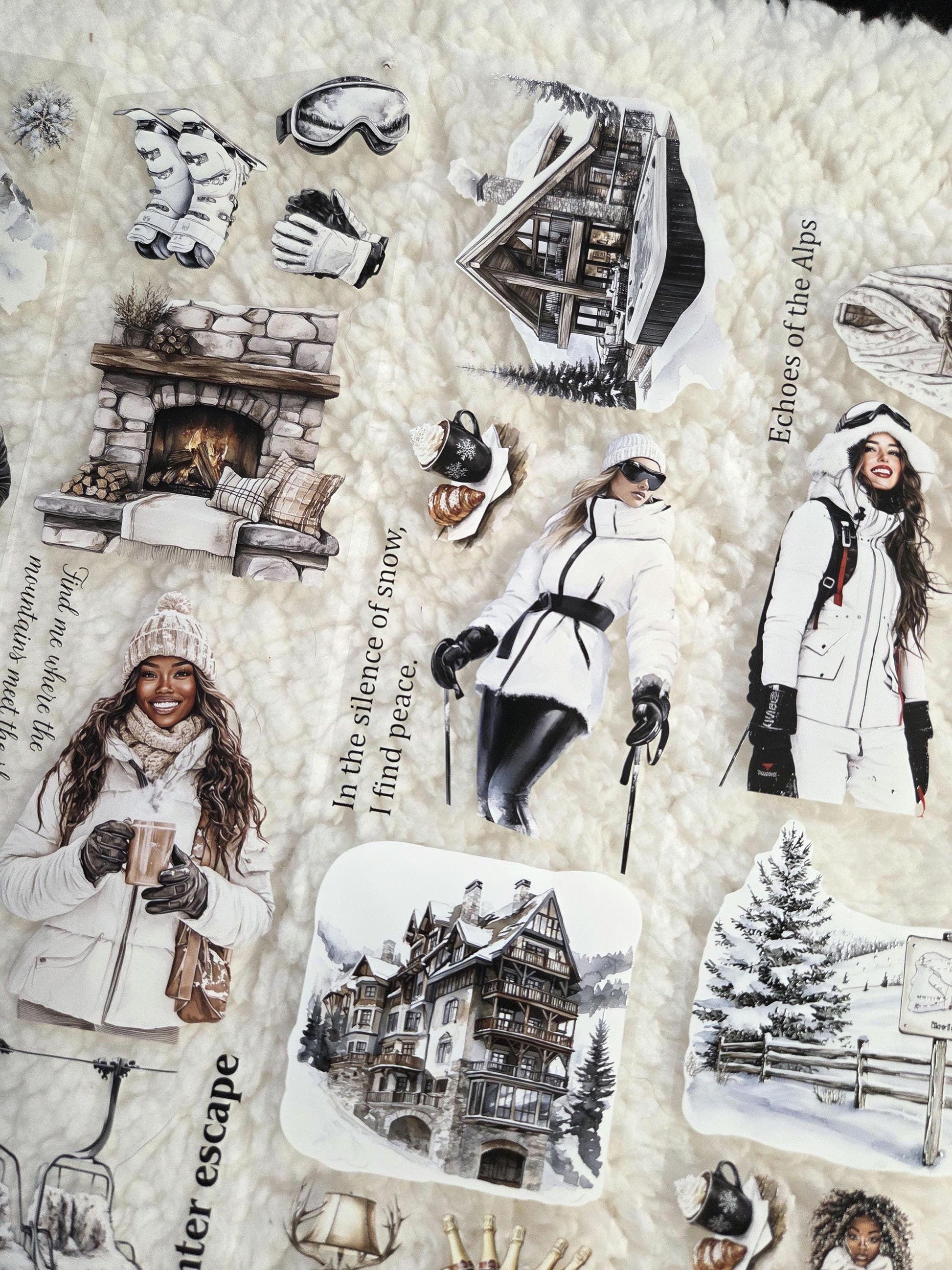 Ski Lodge Memories - PET Tape | Scrapbooking & Journaling Supplies