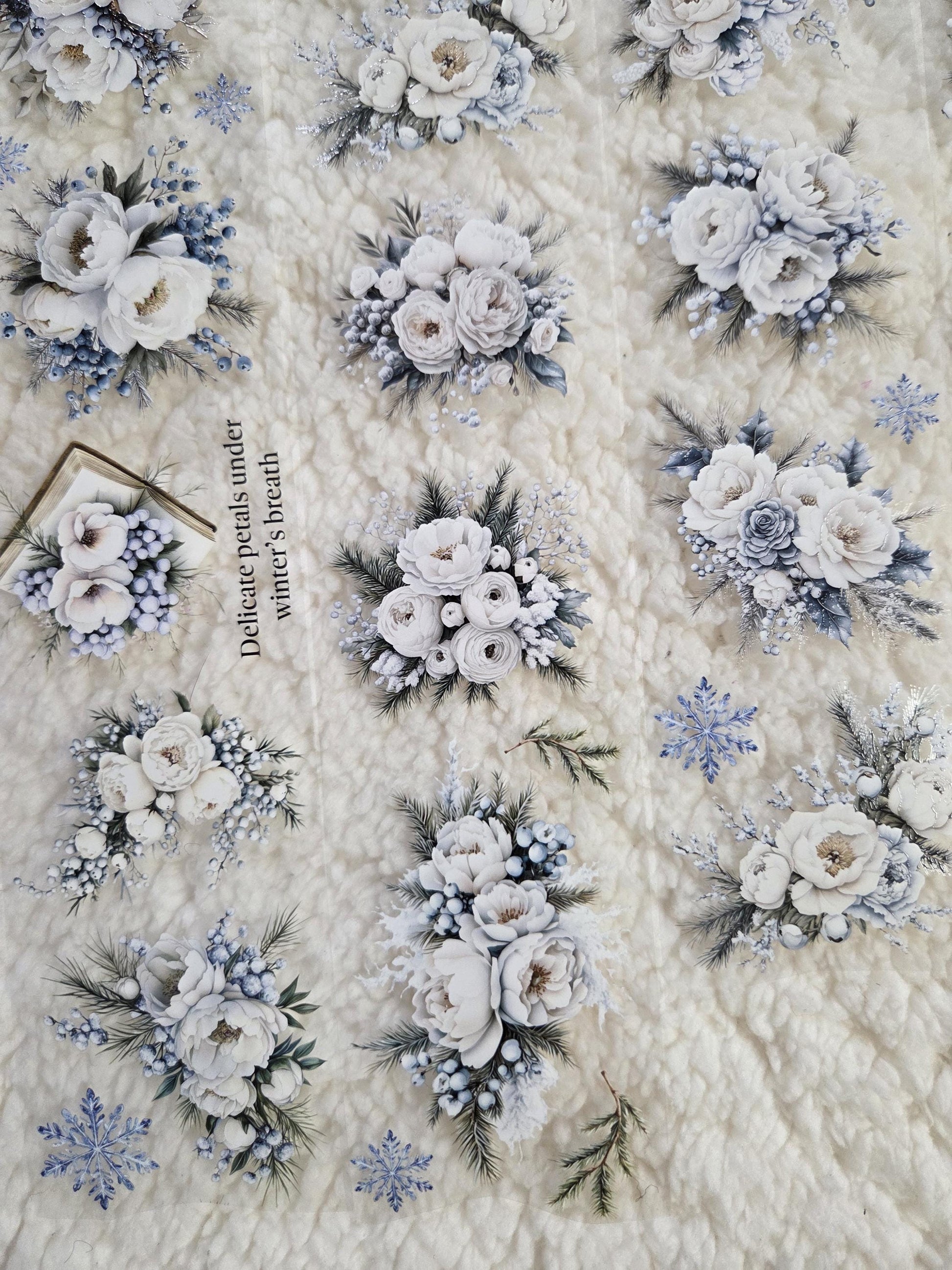 Icy Petals - PET Tape | Scrapbooking & Journaling Supplies