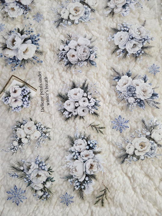 Icy Petals - PET Tape | Scrapbooking & Journaling Supplies