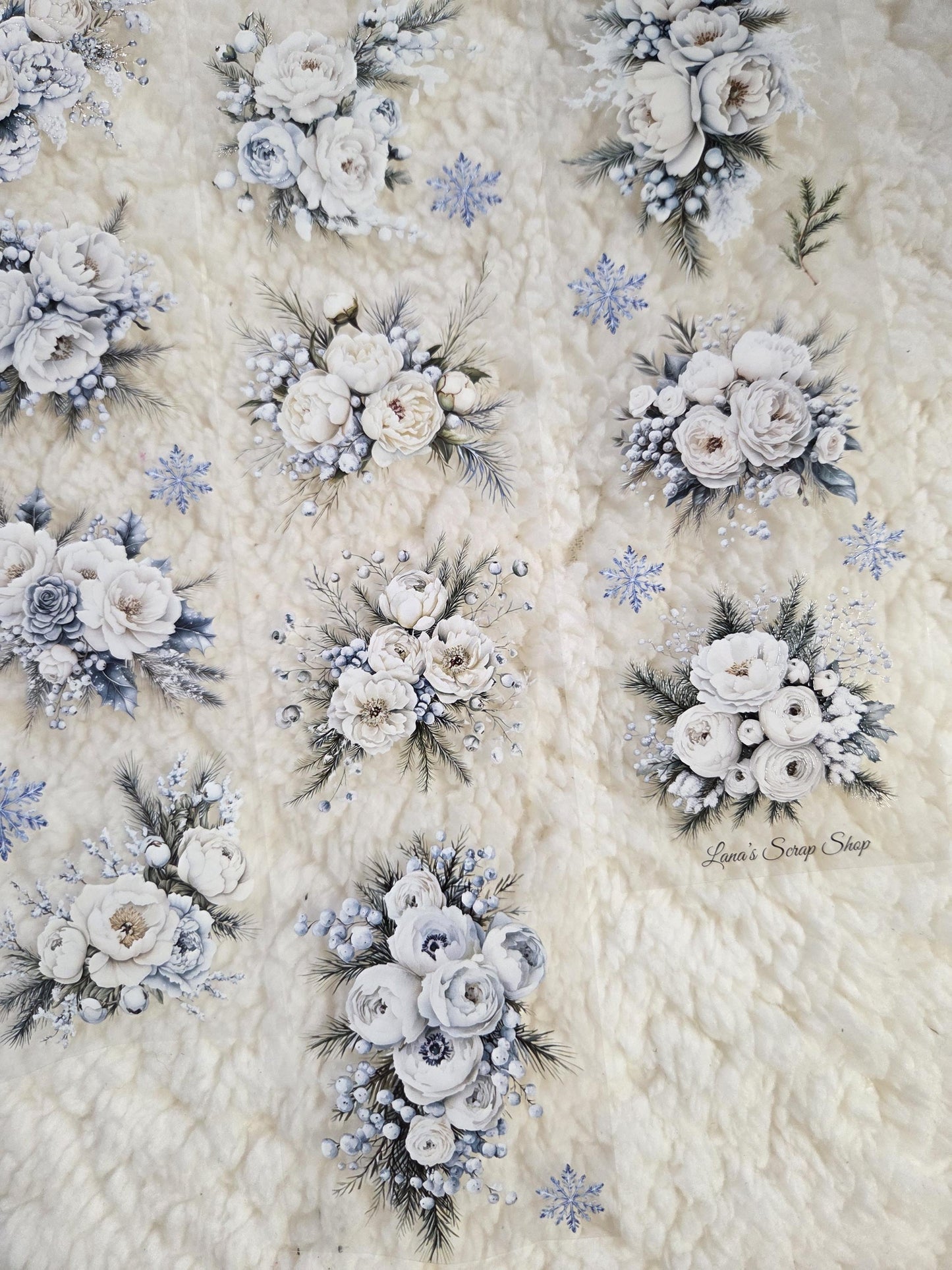 Icy Petals - PET Tape | Scrapbooking & Journaling Supplies