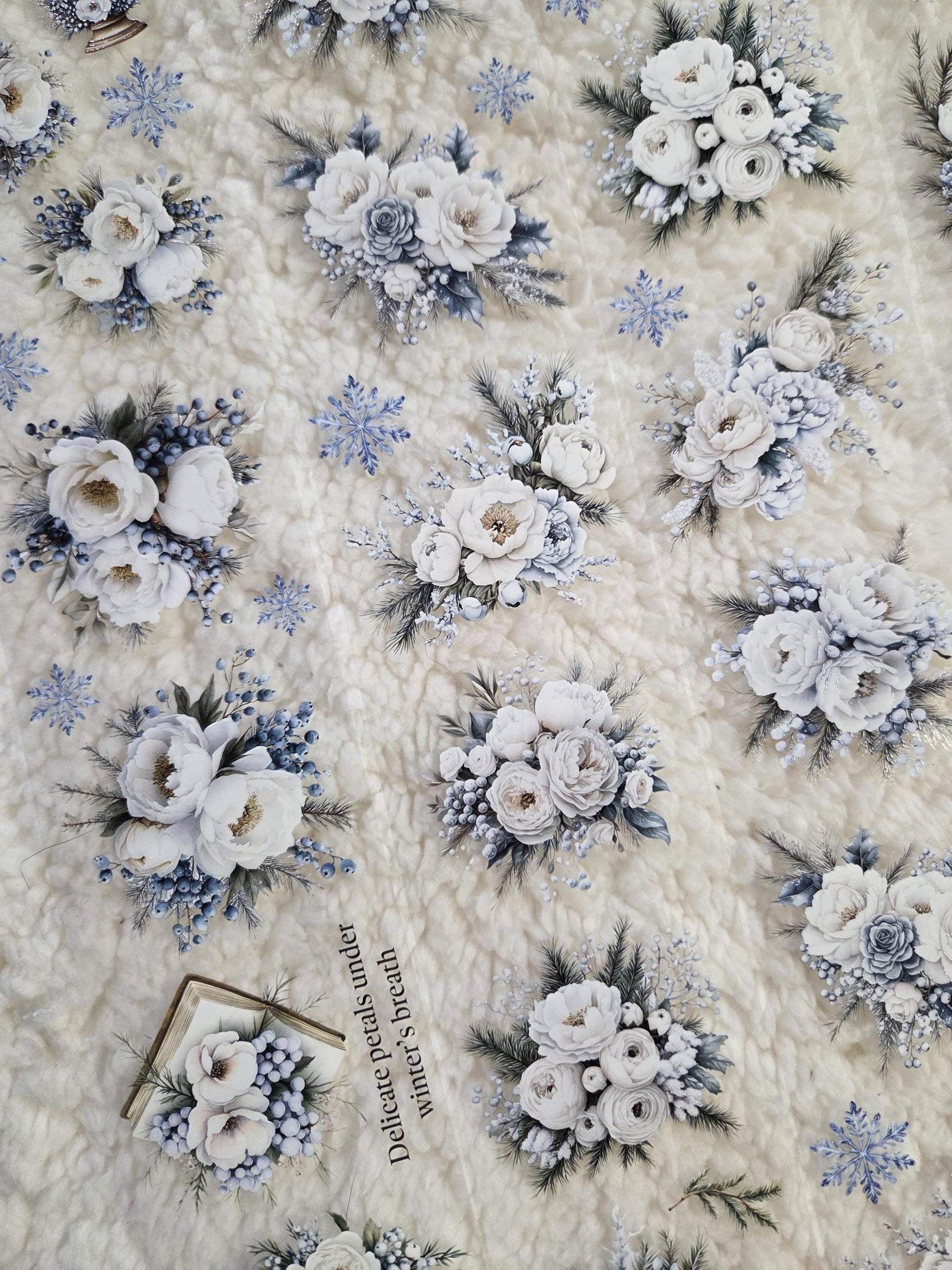Icy Petals - PET Tape | Scrapbooking & Journaling Supplies