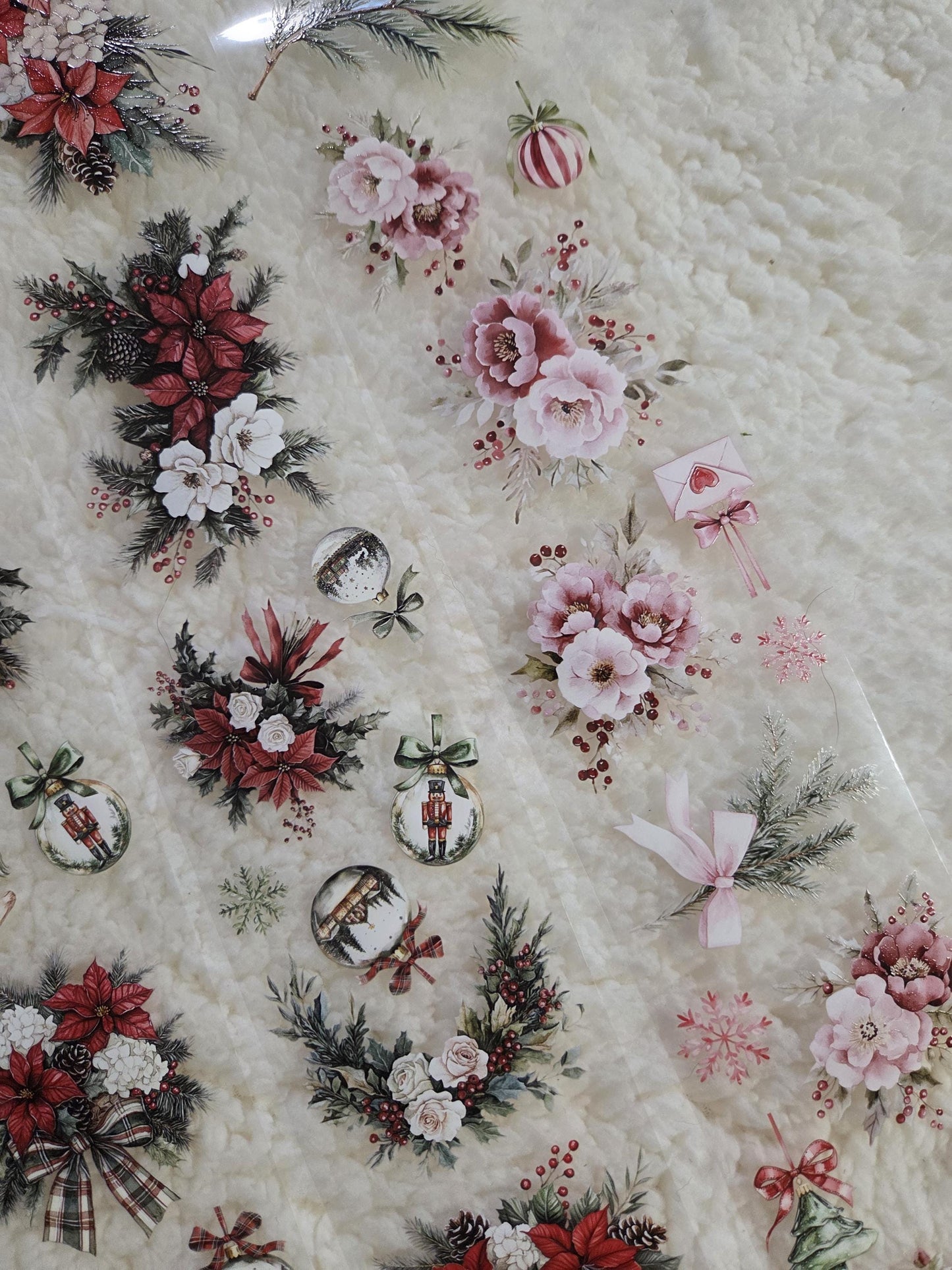 Christmas Floral - PET Tape | Scrapbooking & Journaling Supplies