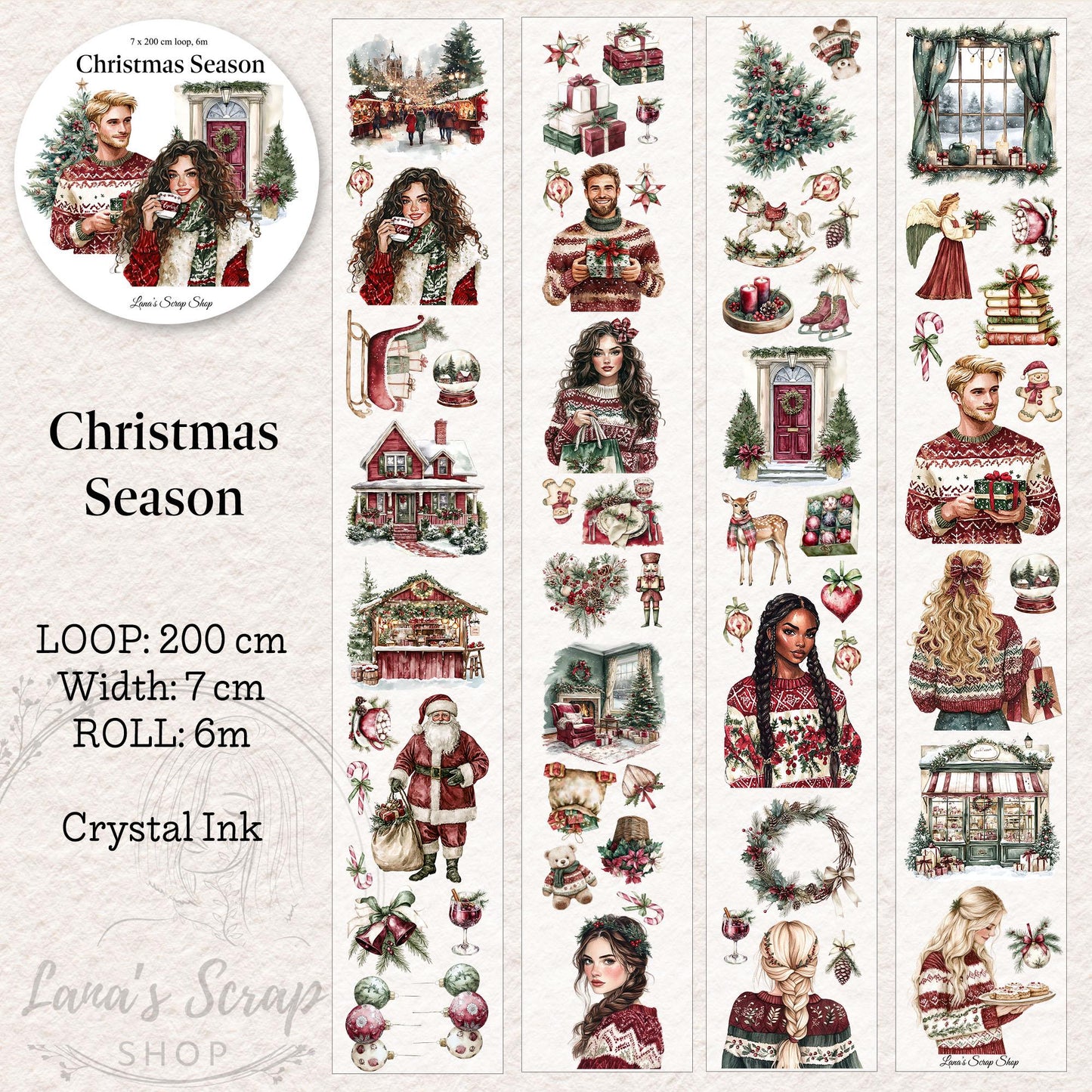 Christmas Season - PET Tape | Scrapbooking & Journaling Supplies