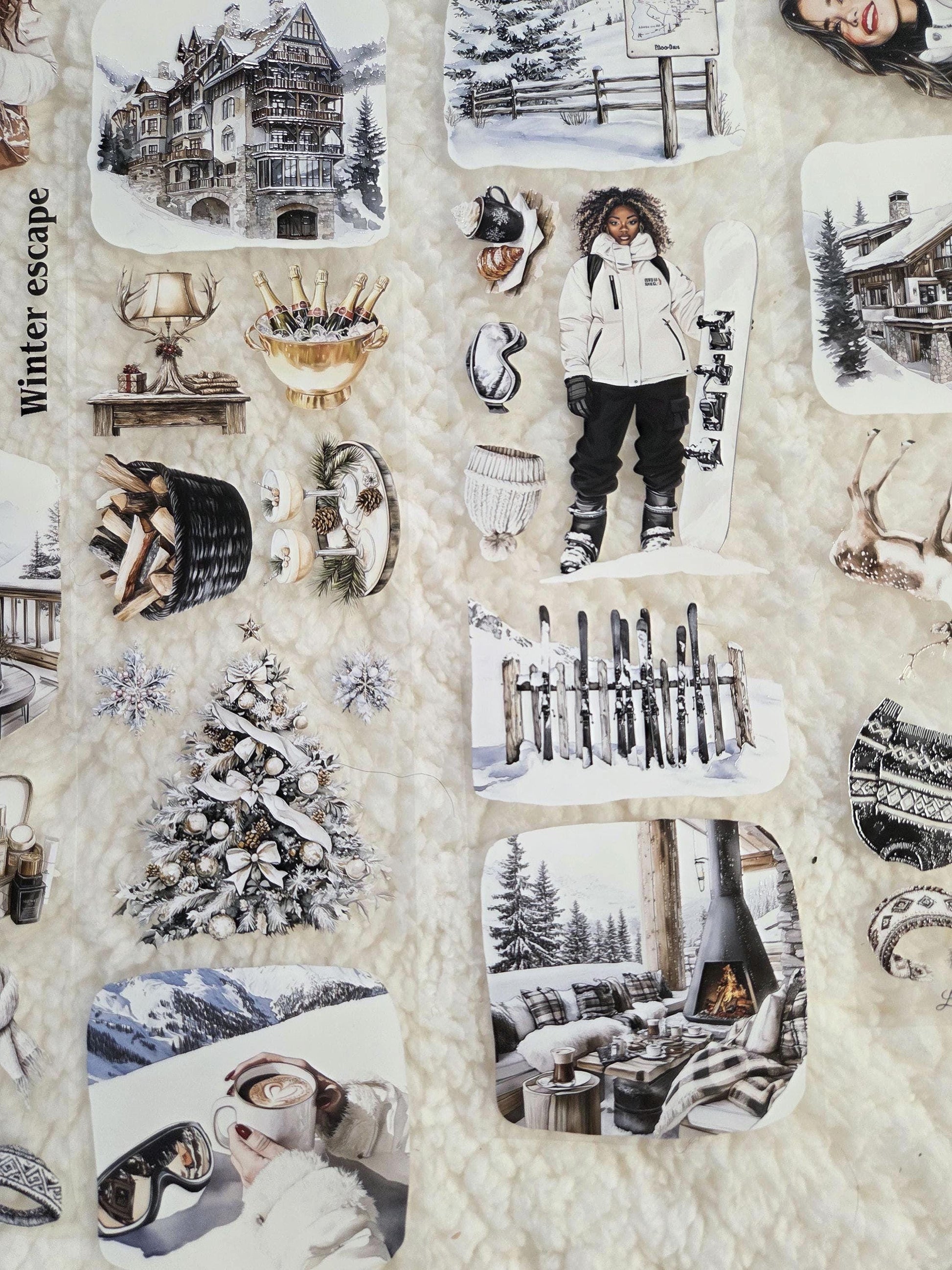 Ski Lodge Memories - PET Tape | Scrapbooking & Journaling Supplies