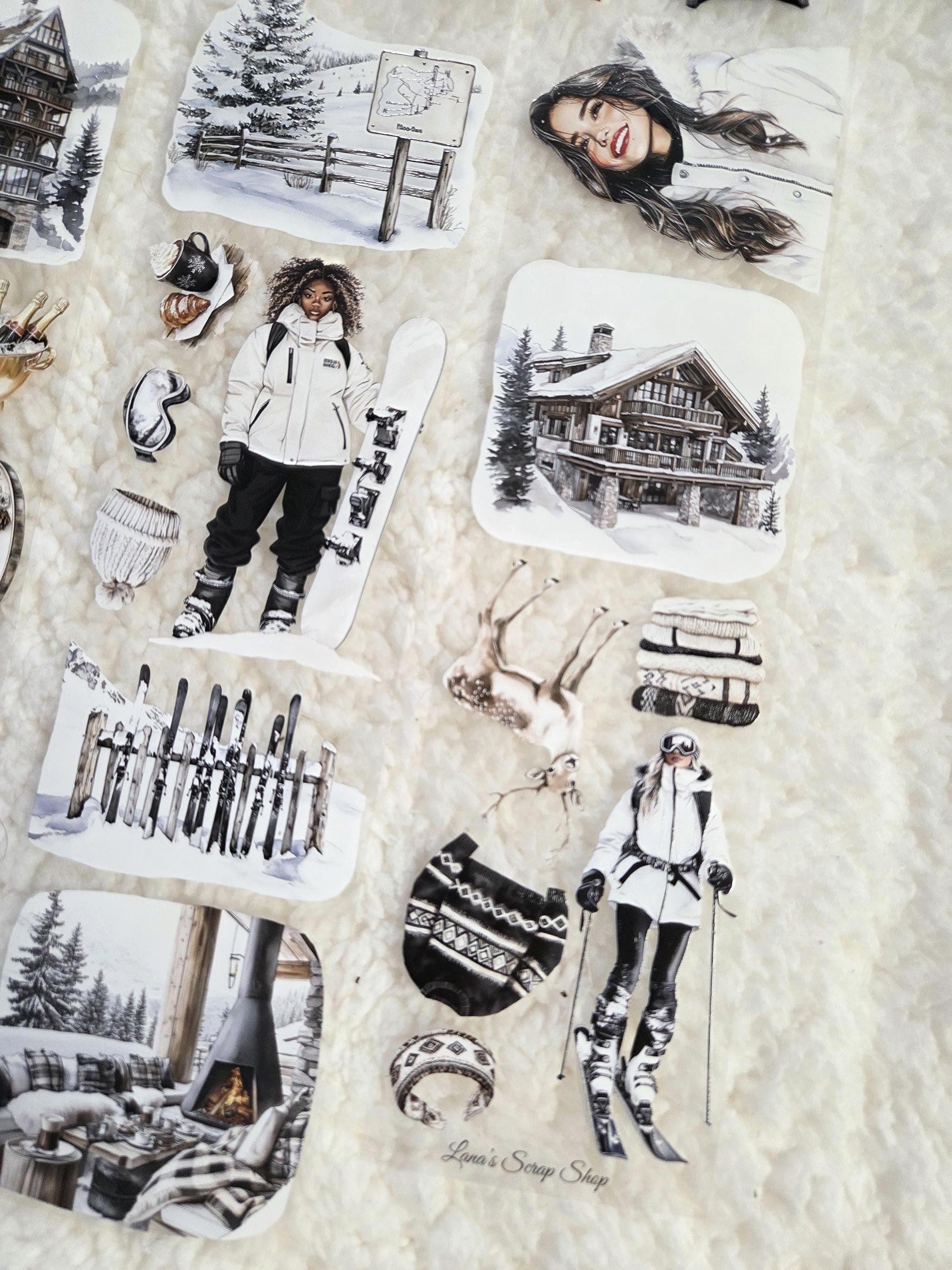 Ski Lodge Memories - PET Tape | Scrapbooking & Journaling Supplies