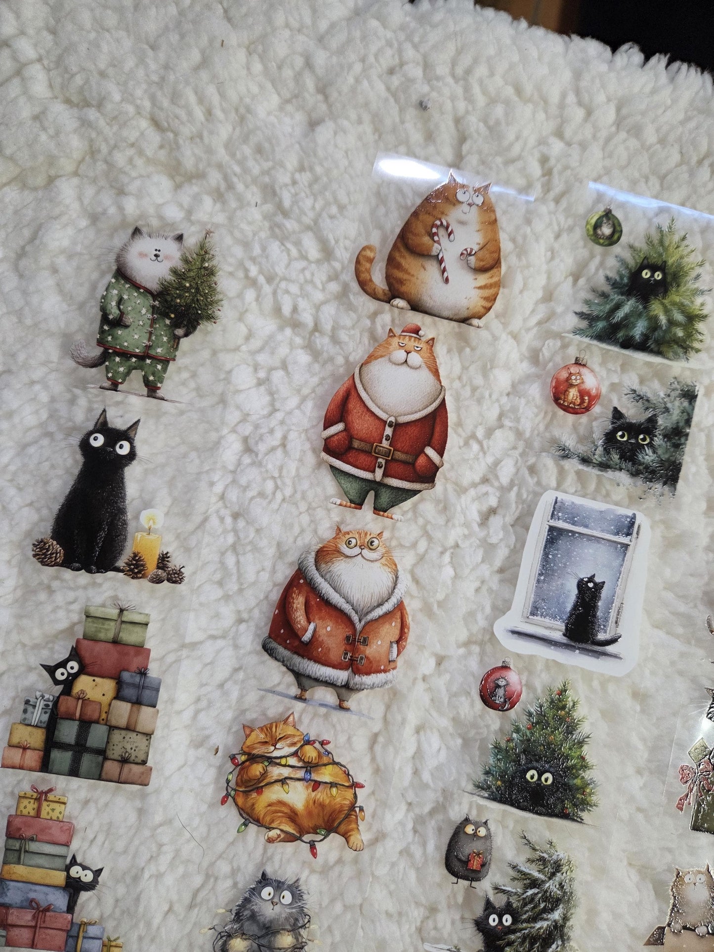 Christmas Quirky Cats - PET Tape | Scrapbooking & Journaling Supplies