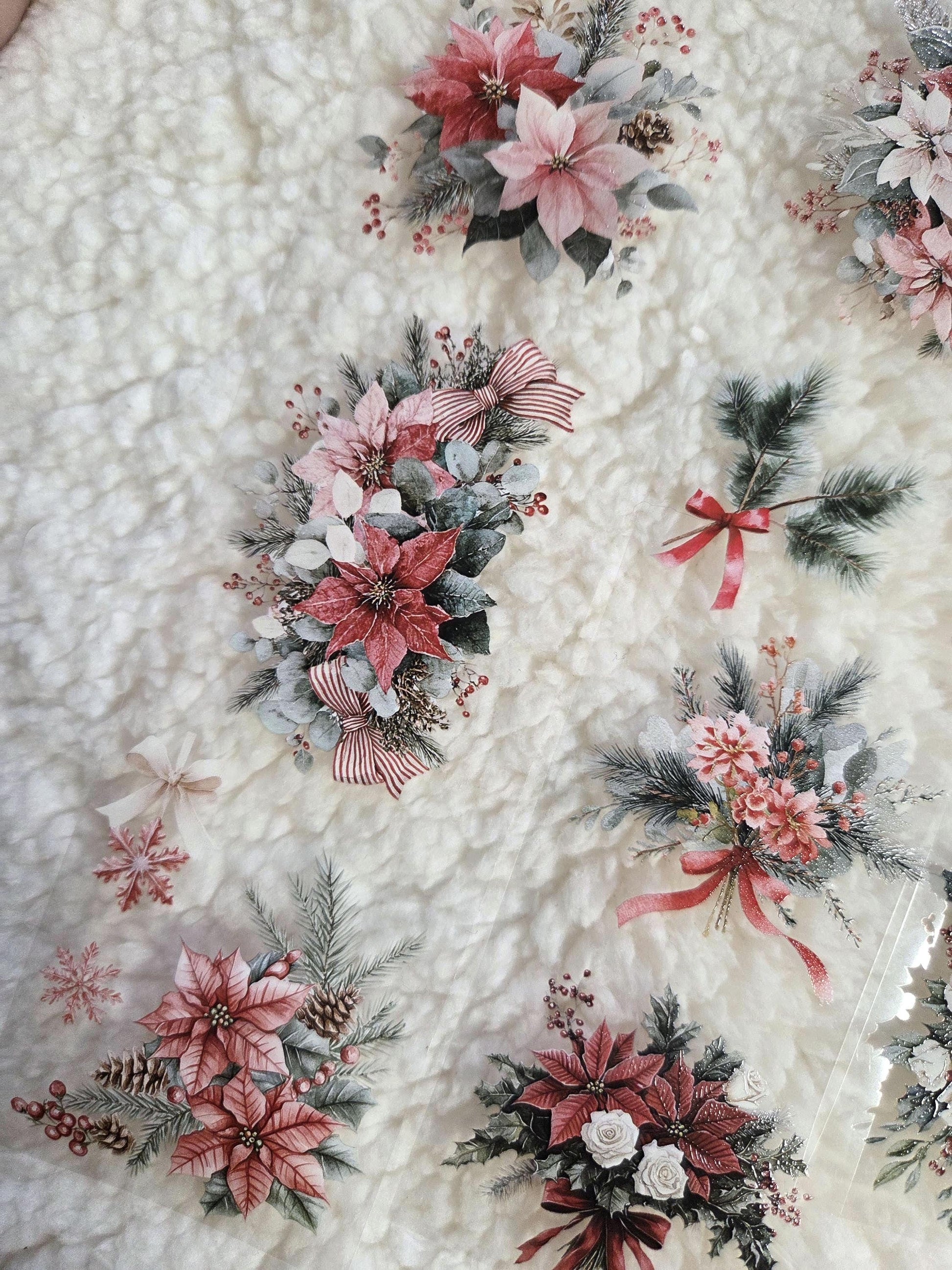 Christmas Floral - PET Tape | Scrapbooking & Journaling Supplies