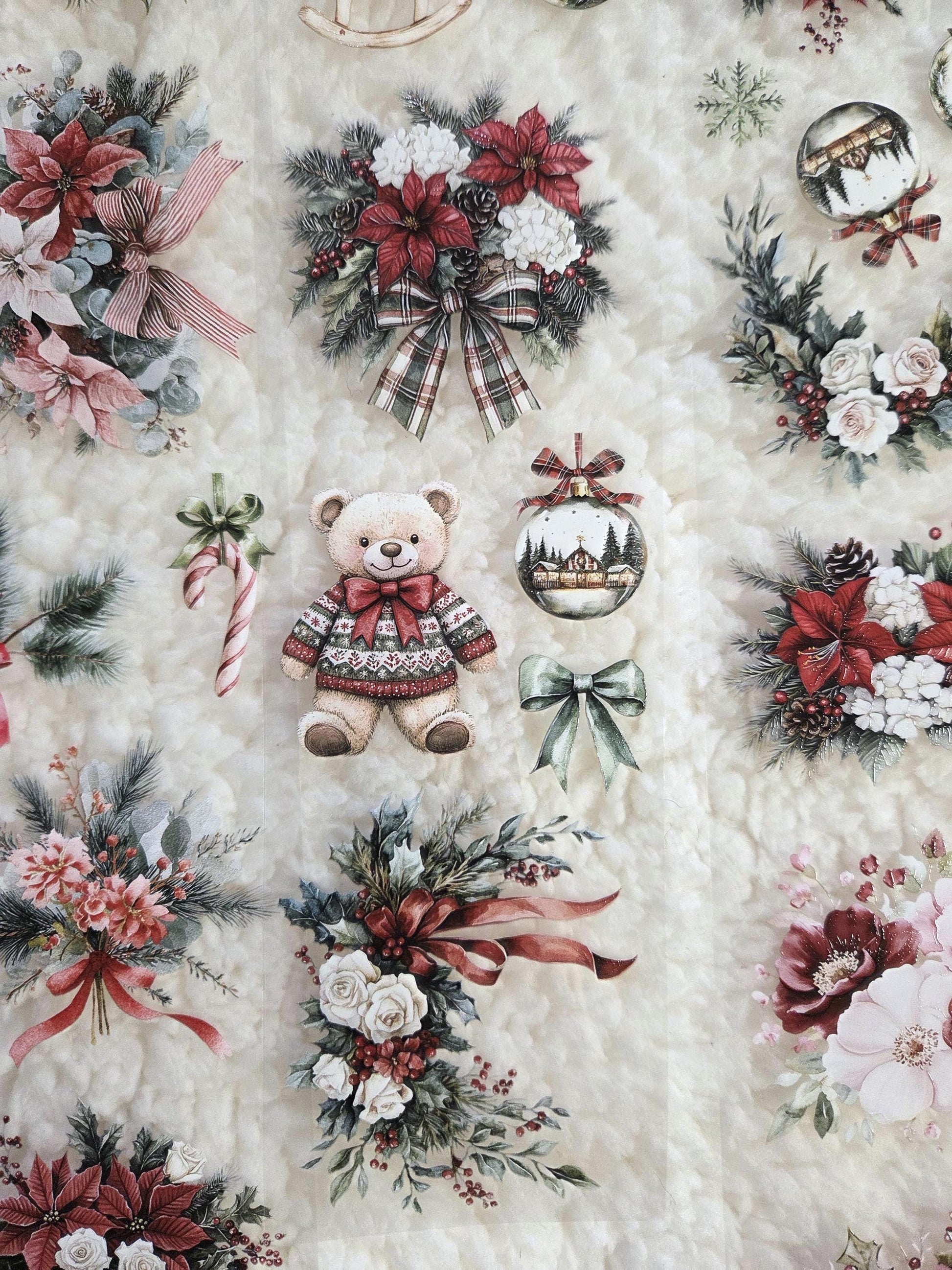 Christmas Floral - PET Tape | Scrapbooking & Journaling Supplies