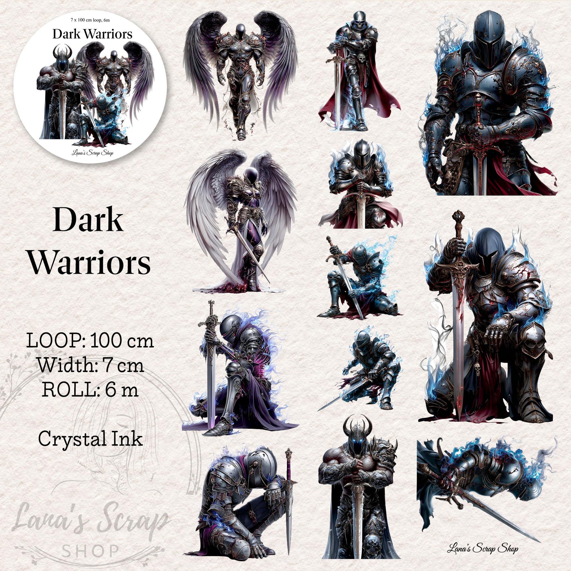 Dark Warriors - PET Tape | Scrapbooking & Journaling Supplies