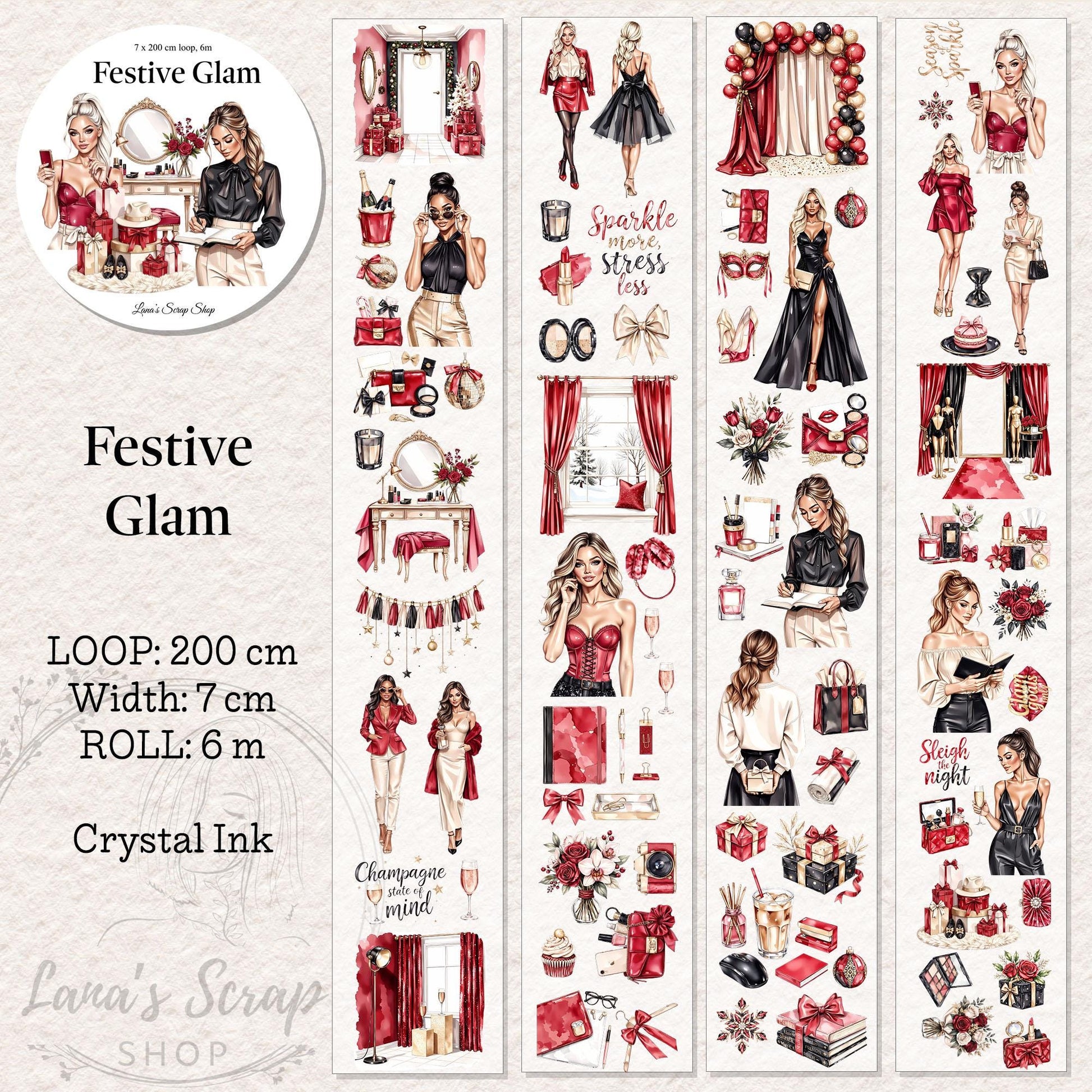 Festive Glam - PET Tape | Scrapbooking & Journaling