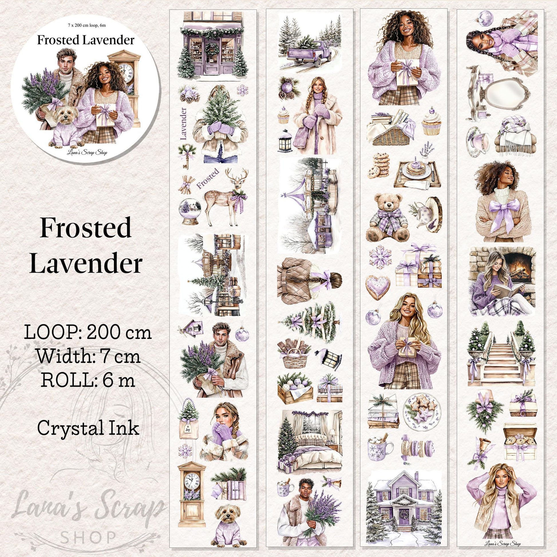 Frosted Lavender - PET Tape | Scrapbooking & Journaling