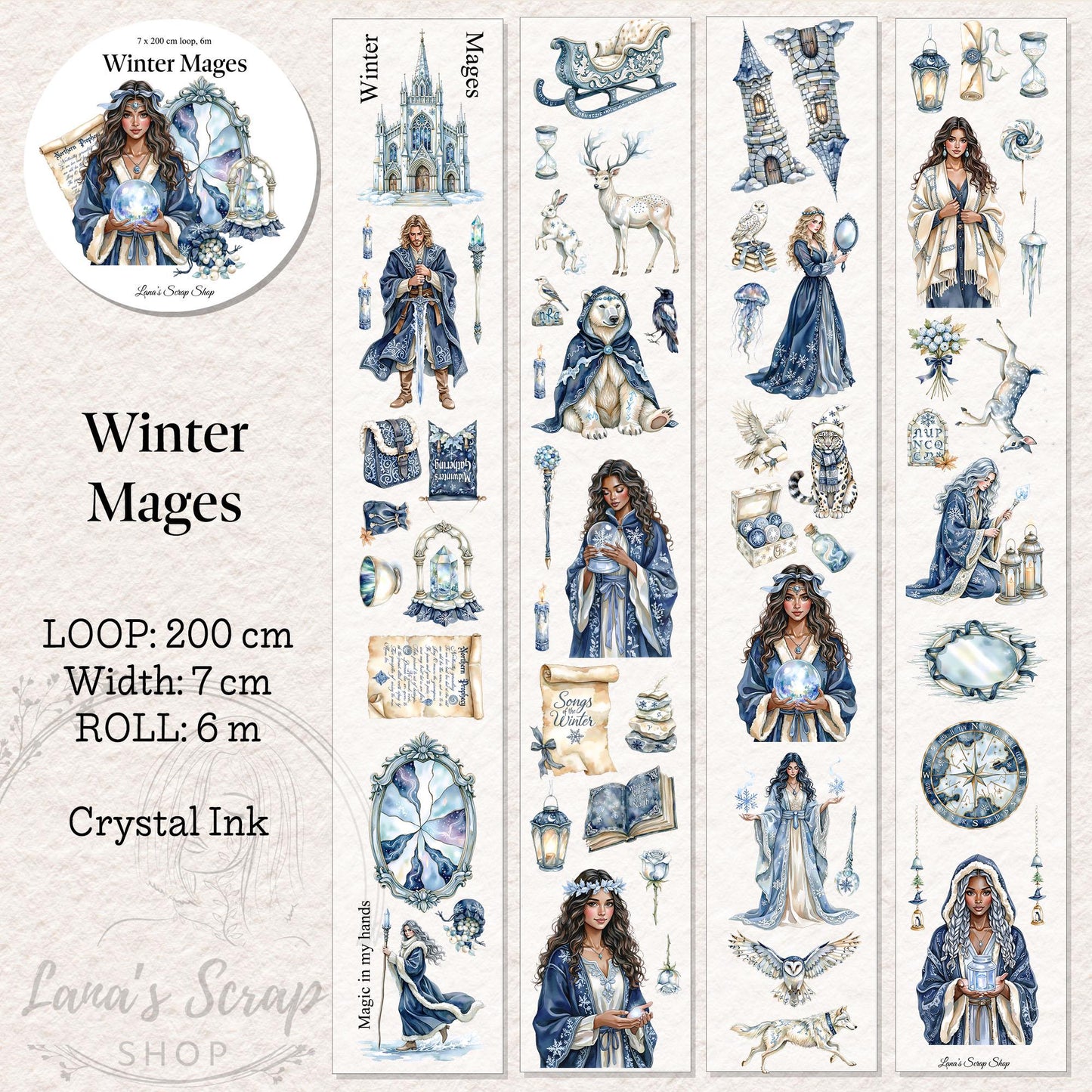Winter Mages - PET Tape | Scrapbooking & Journaling