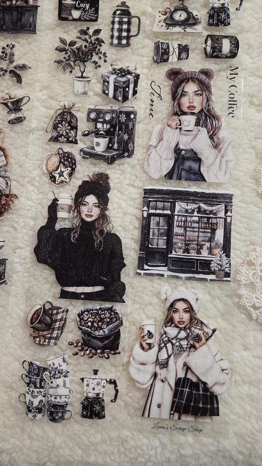 Winter Coffee Time - PET Tape | Scrapbooking & Journaling