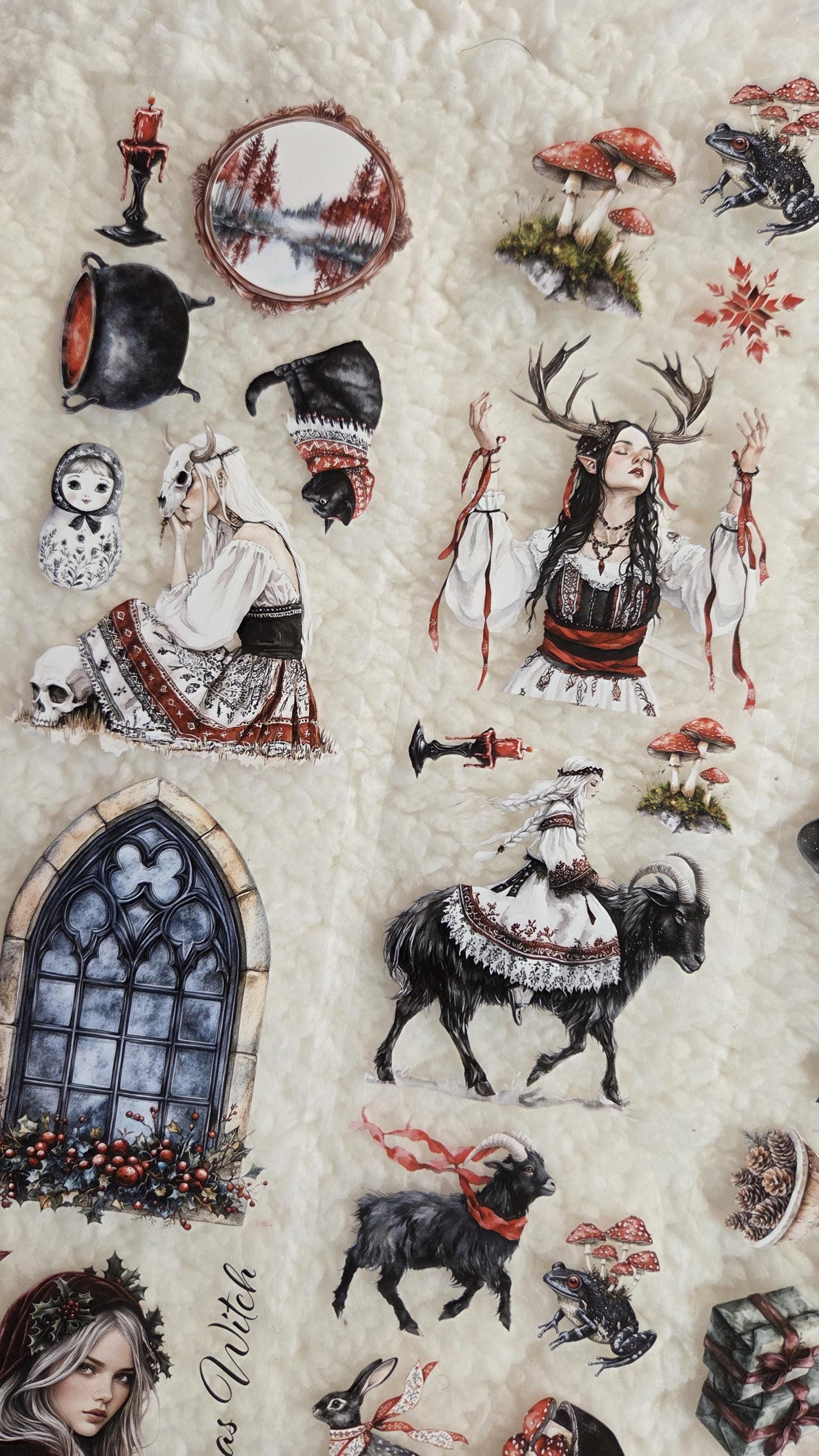 Slavic and Christmas Witches - PET Tape | Scrapbooking & Journaling