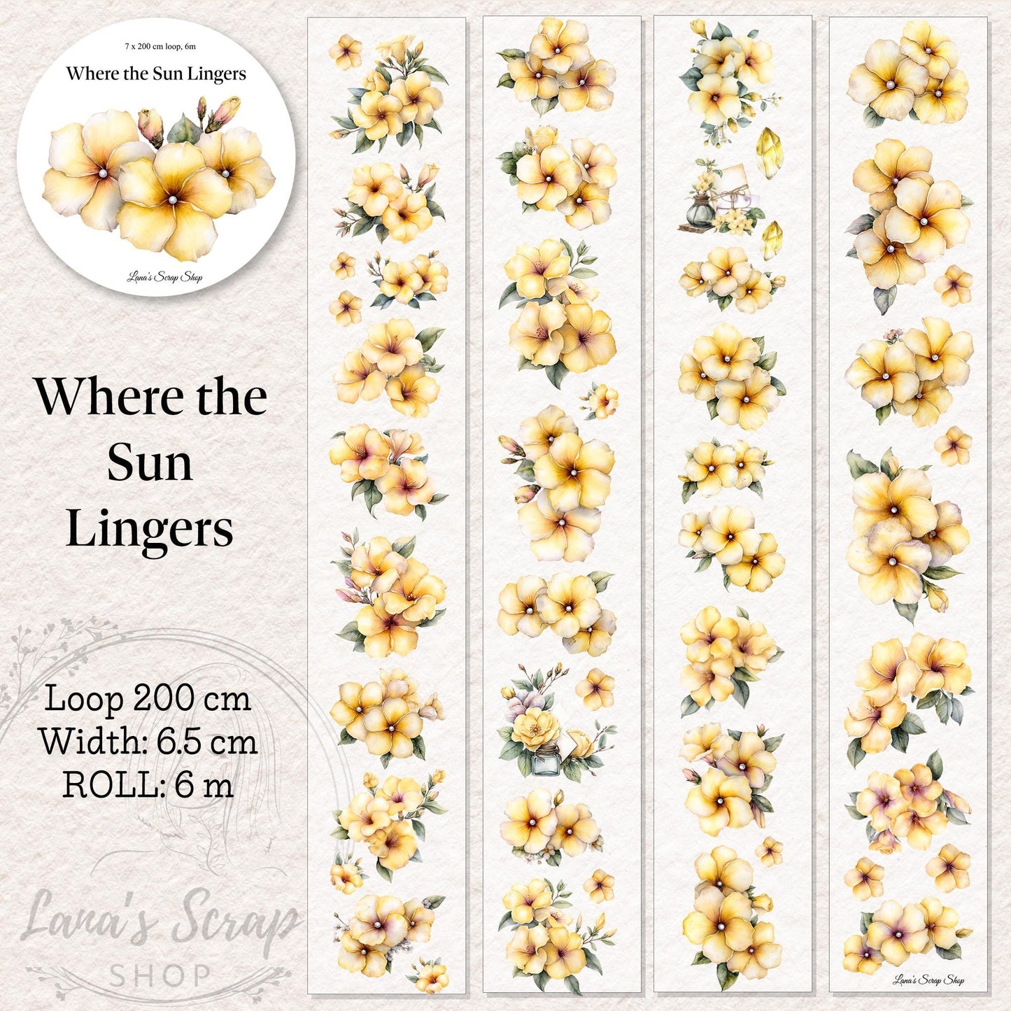 Where the Sun Lingers - PET Tape | Scrapbooking & Journaling