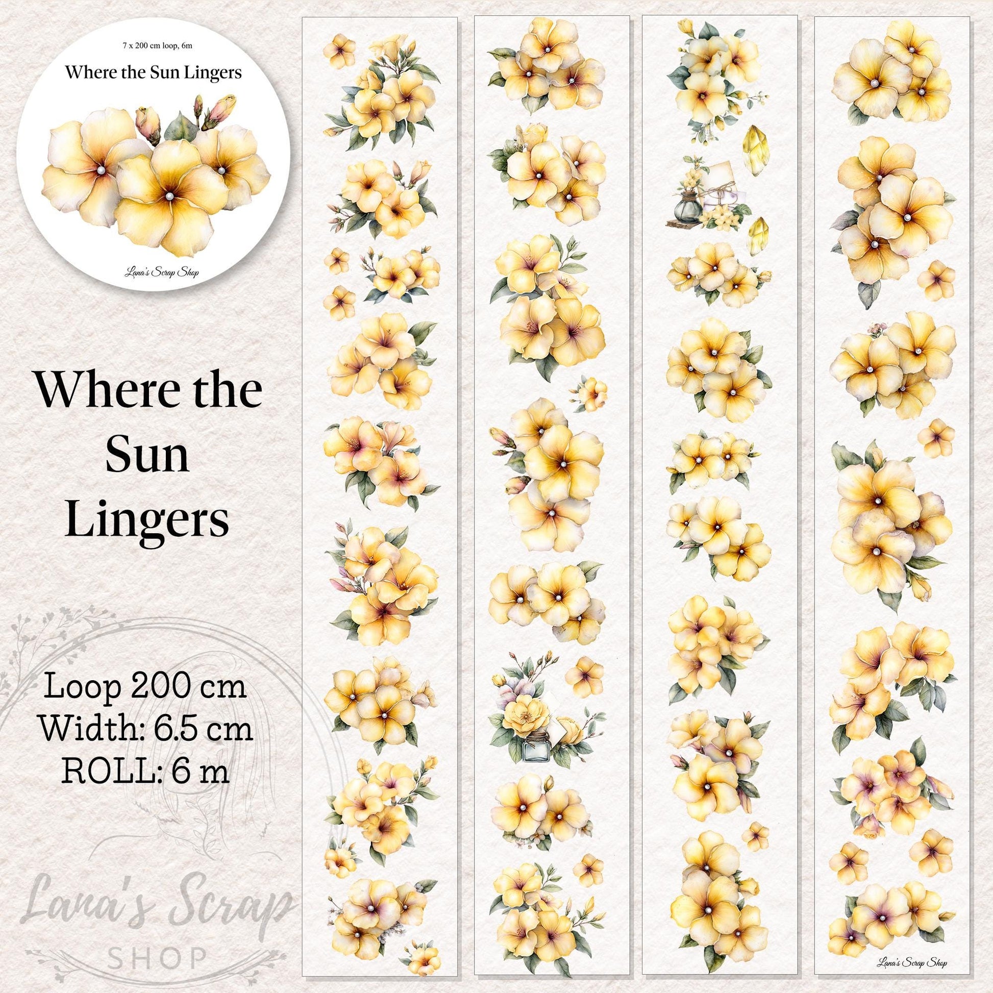 Where the Sun Lingers - PET Tape | Scrapbooking & Journaling