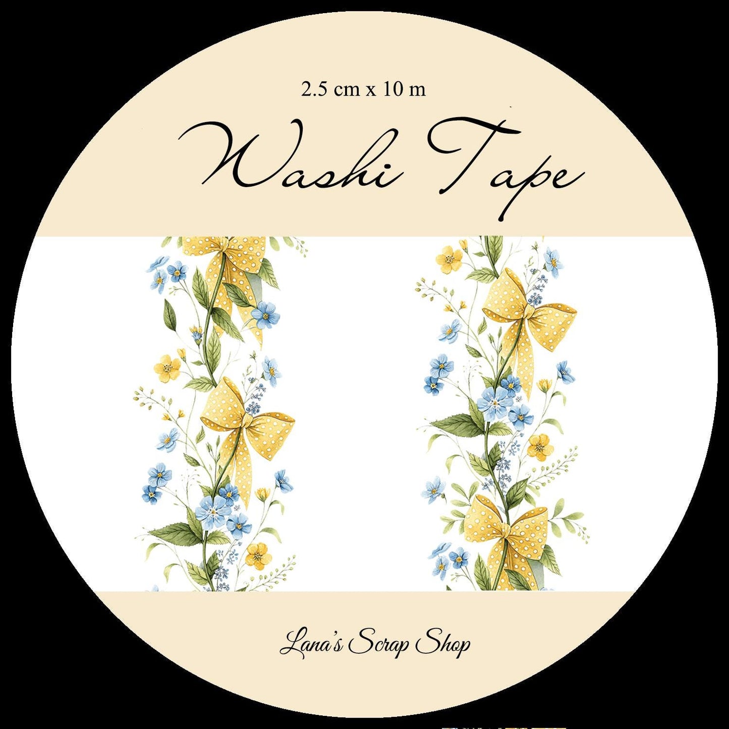 Flower Border - WASHI Tape | Scrapbooking & Journaling