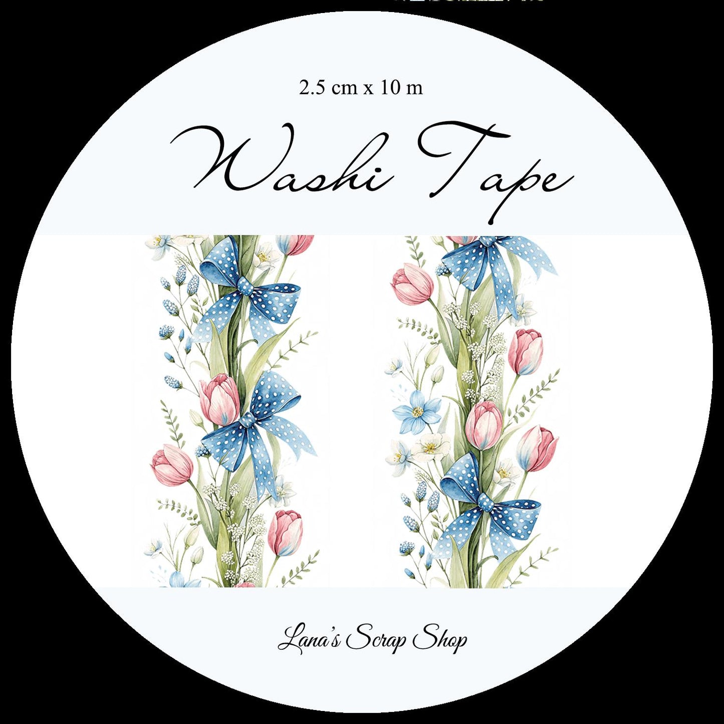 Flower Border - WASHI Tape | Scrapbooking & Journaling