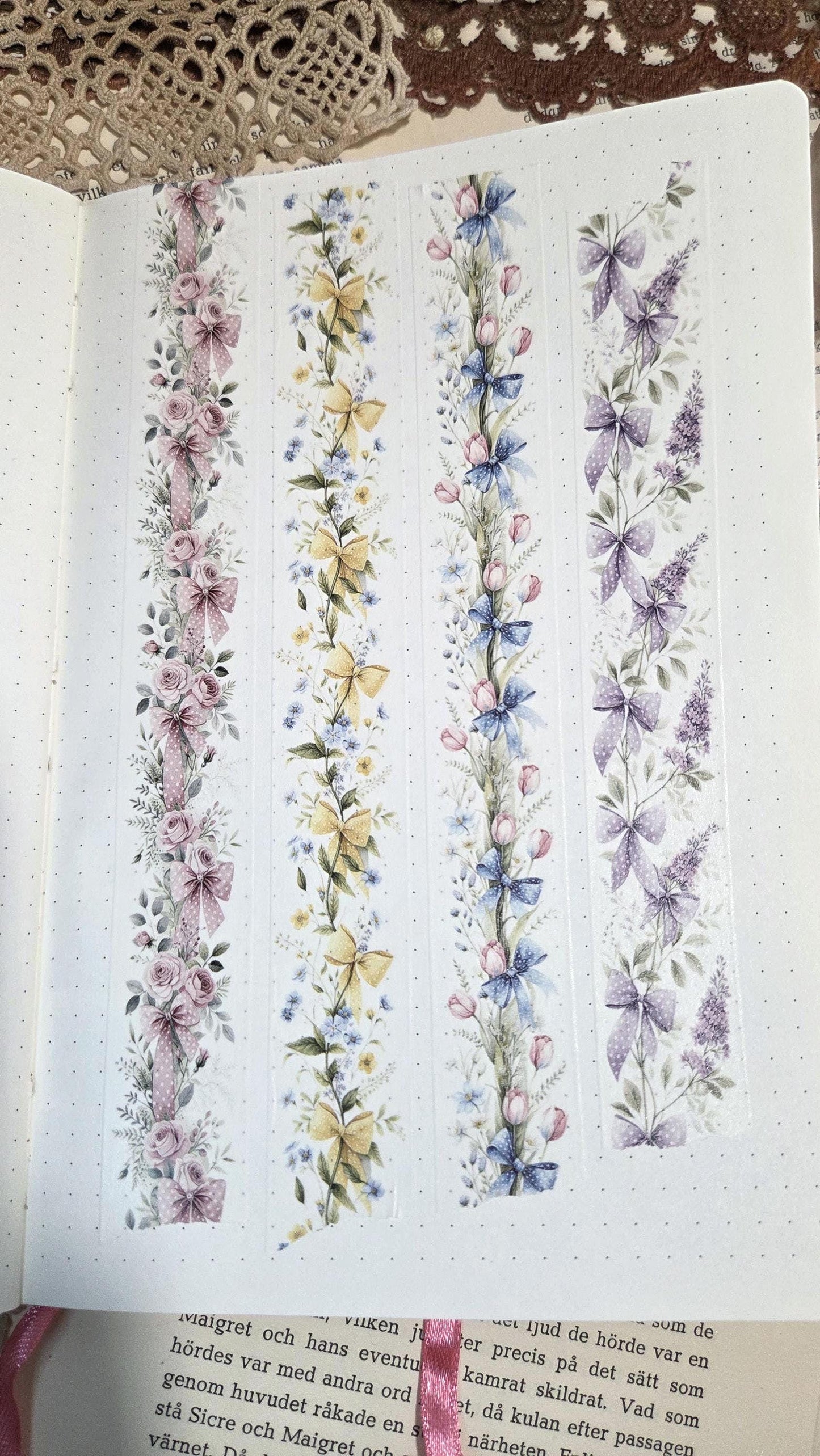 Flower Border - WASHI Tape | Scrapbooking & Journaling