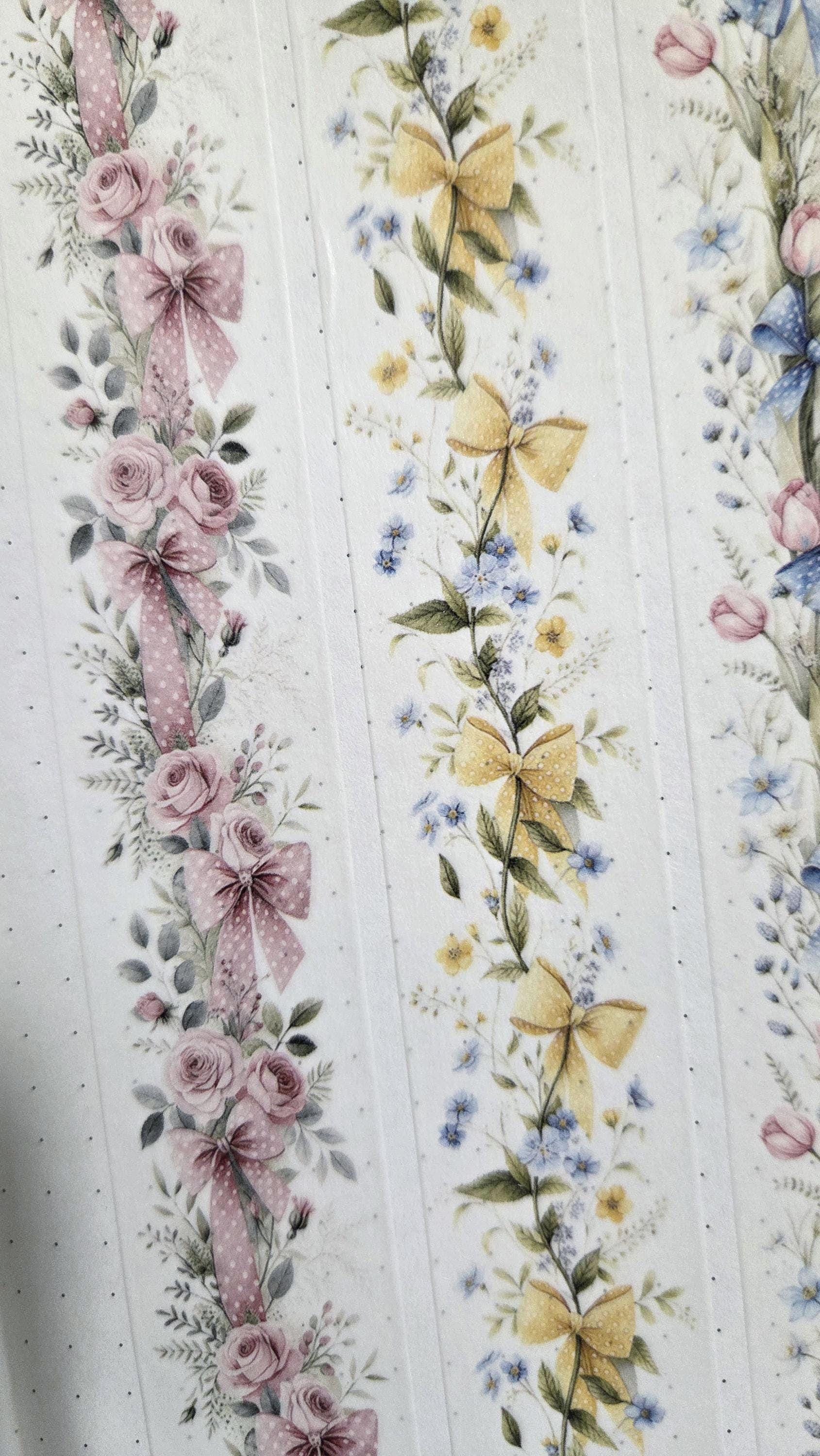 Flower Border - WASHI Tape | Scrapbooking & Journaling