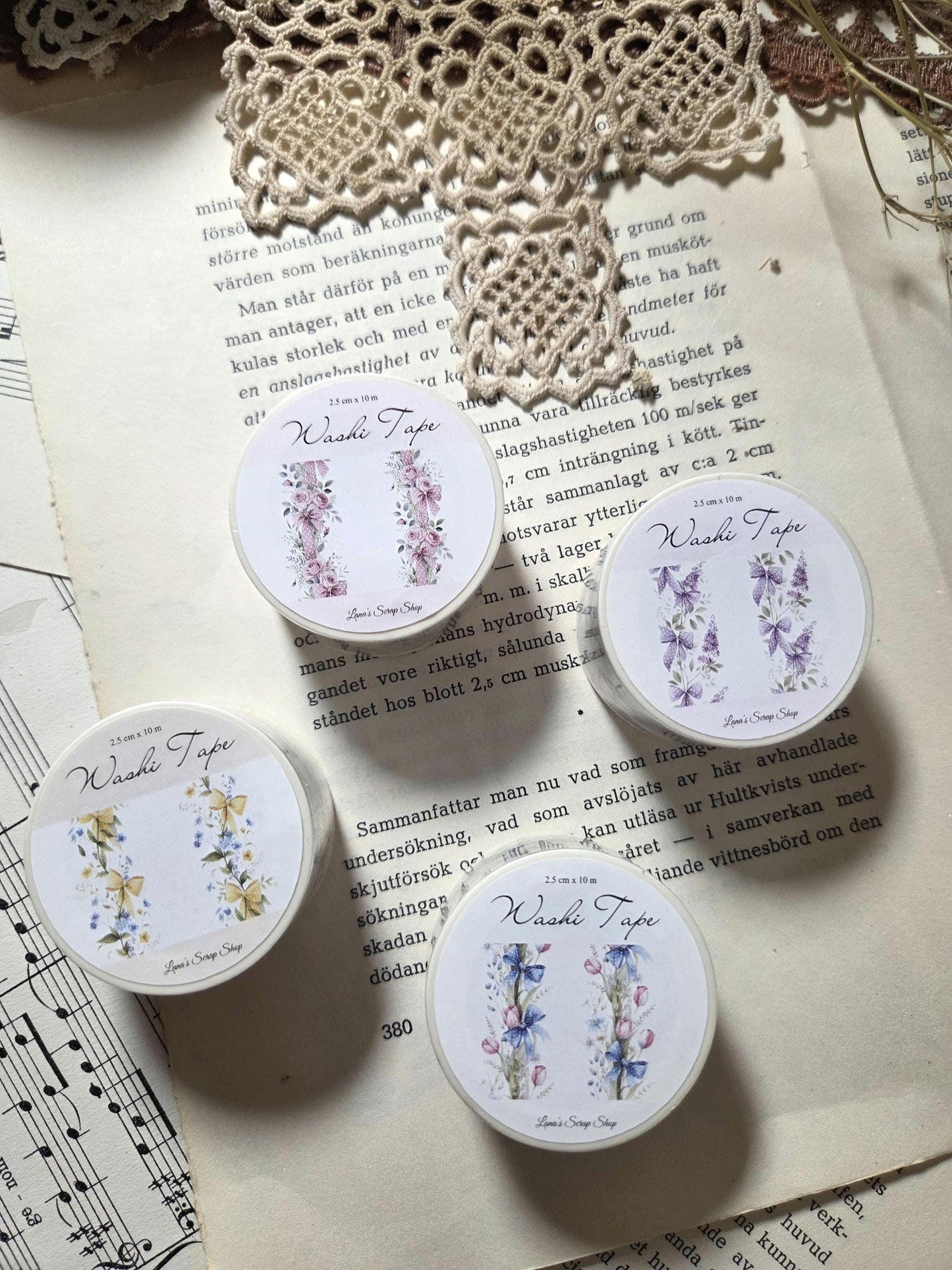 Flower Border - WASHI Tape | Scrapbooking & Journaling