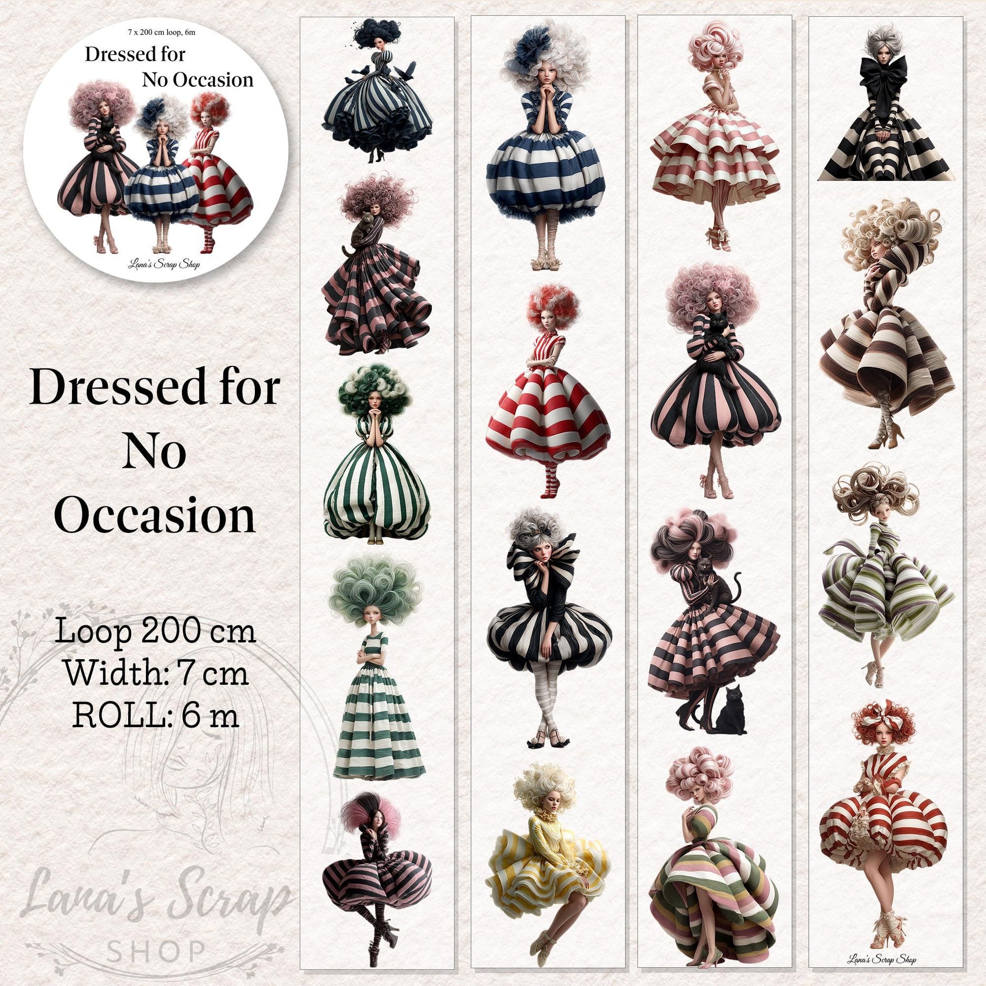 Dressed for No Occasion - PET Tape | Scrapbooking & Journaling