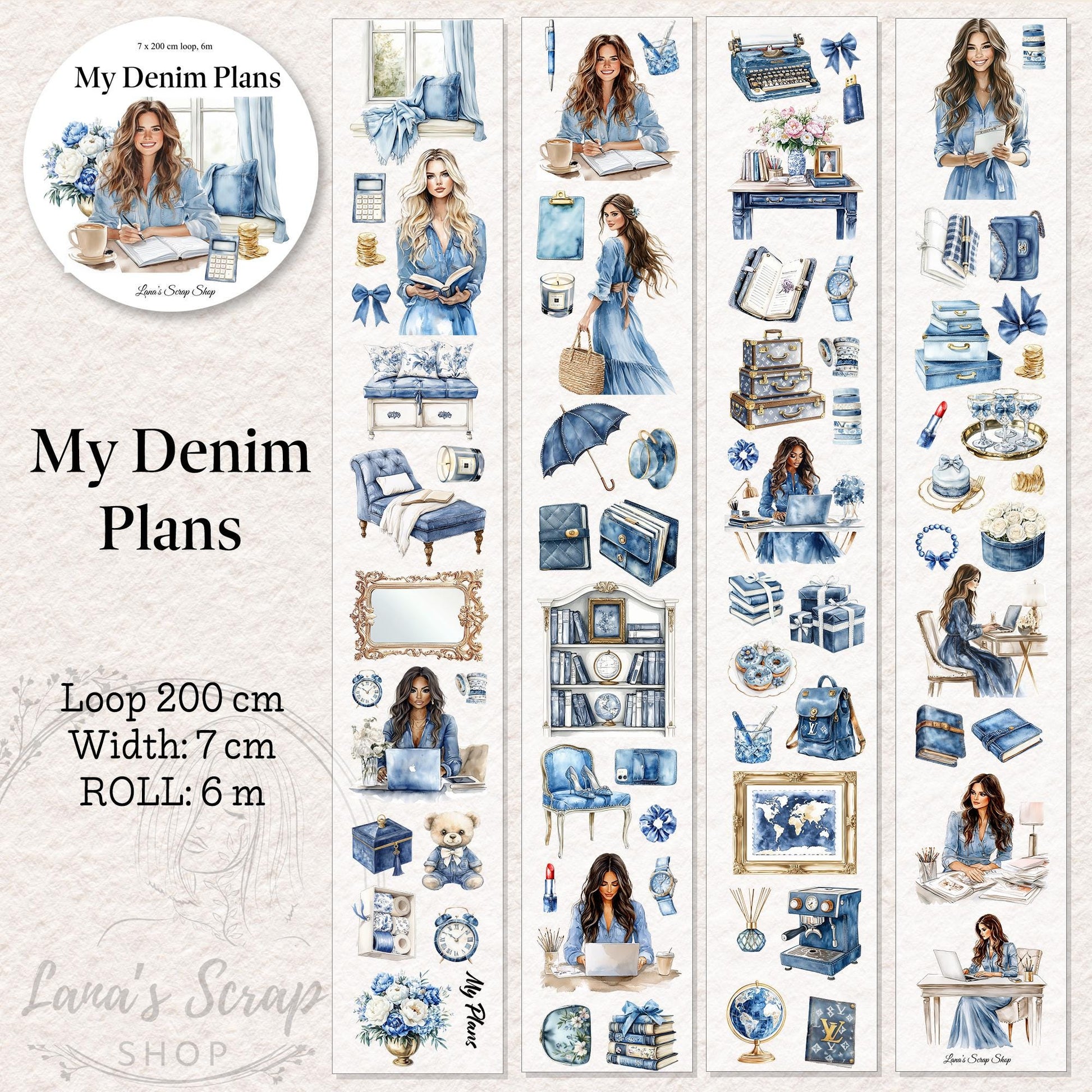 My Denim Plans - PET Tape | Scrapbooking & Journaling