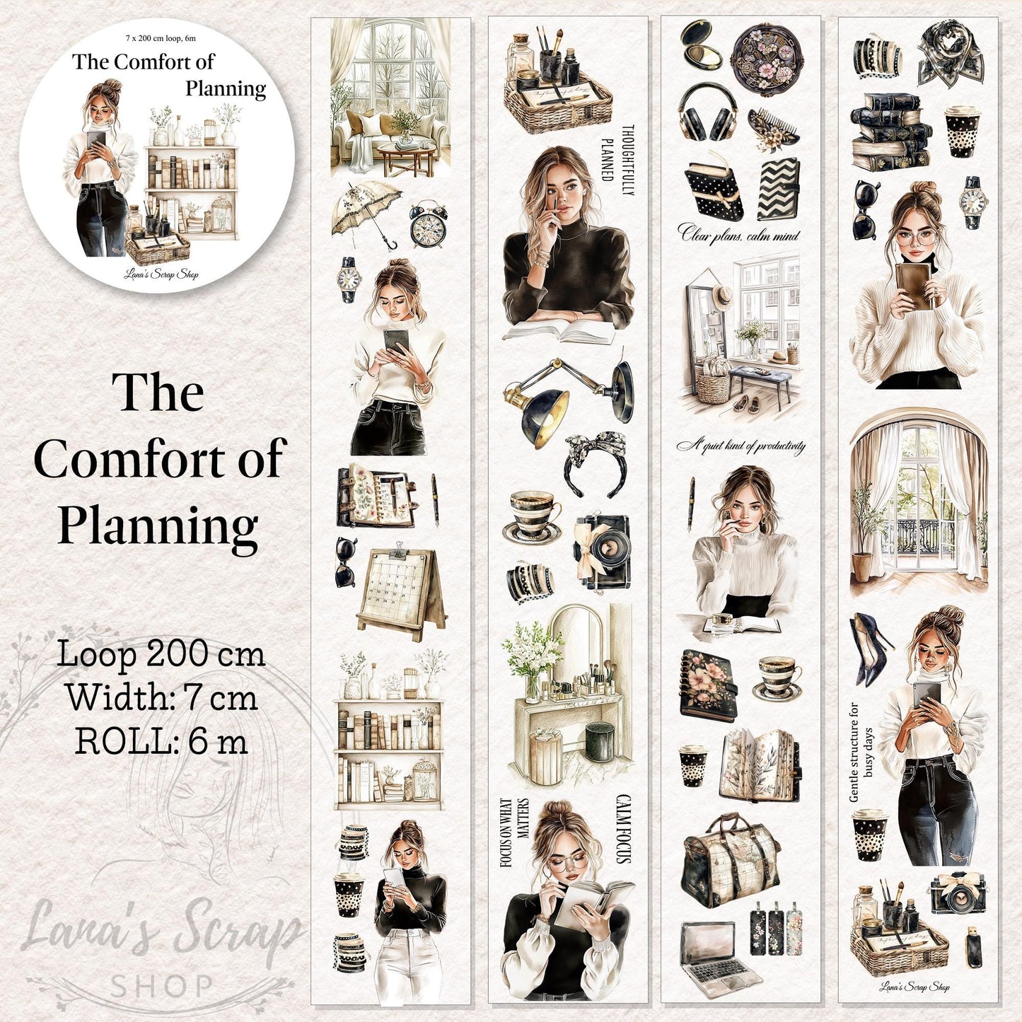 The Comfort of Planning - PET Tape | Scrapbooking & Journaling