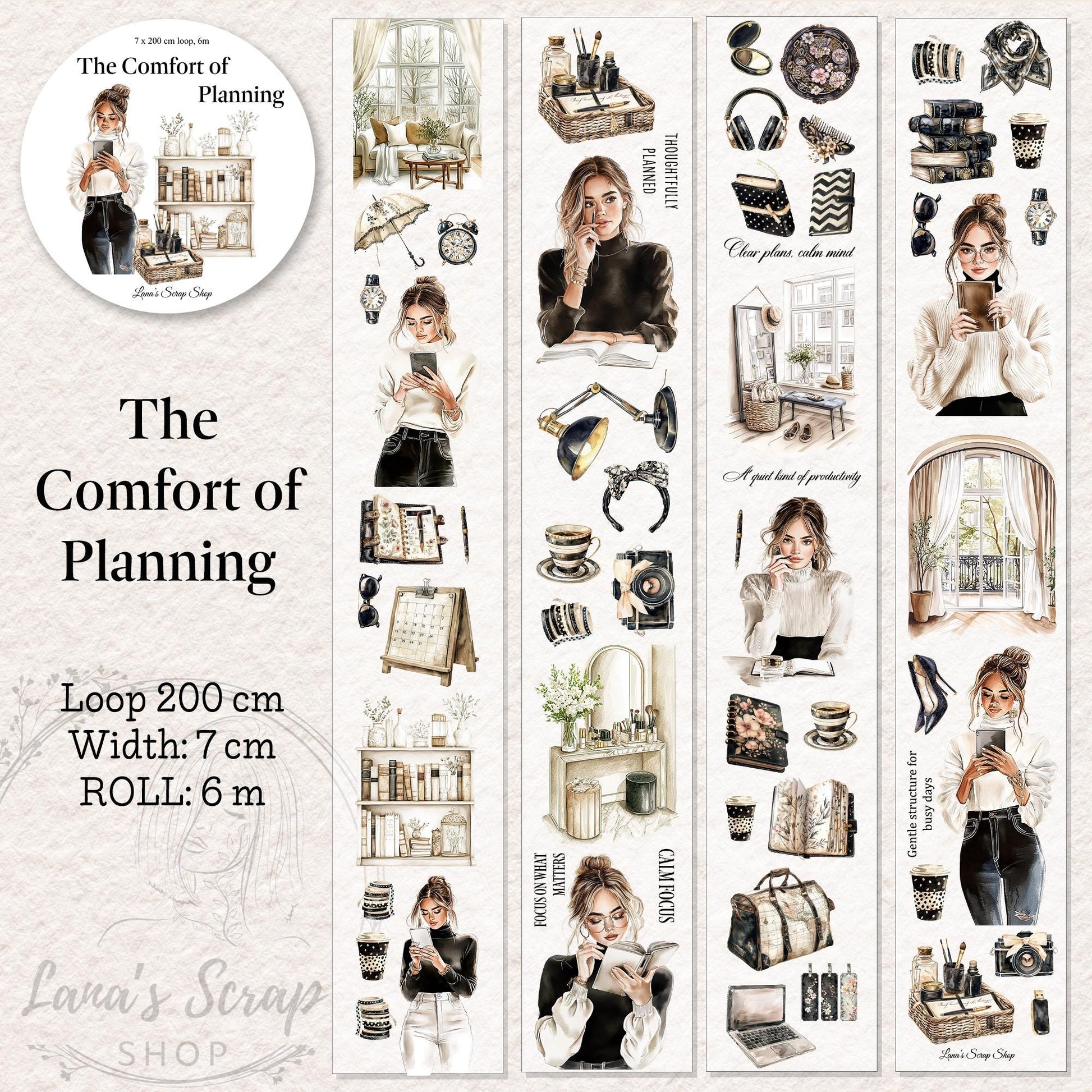 The Comfort of Planning - PET Tape | Scrapbooking & Journaling