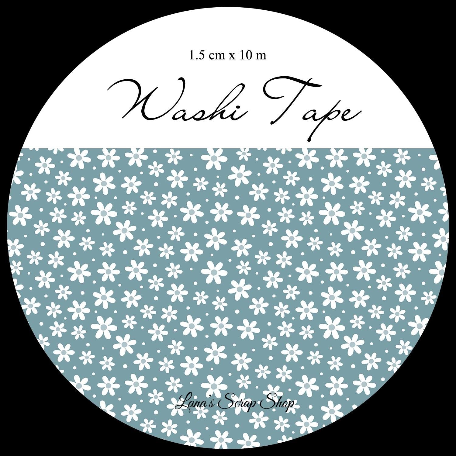 White Flowers - WASHI Tape | Scrapbooking & Journaling