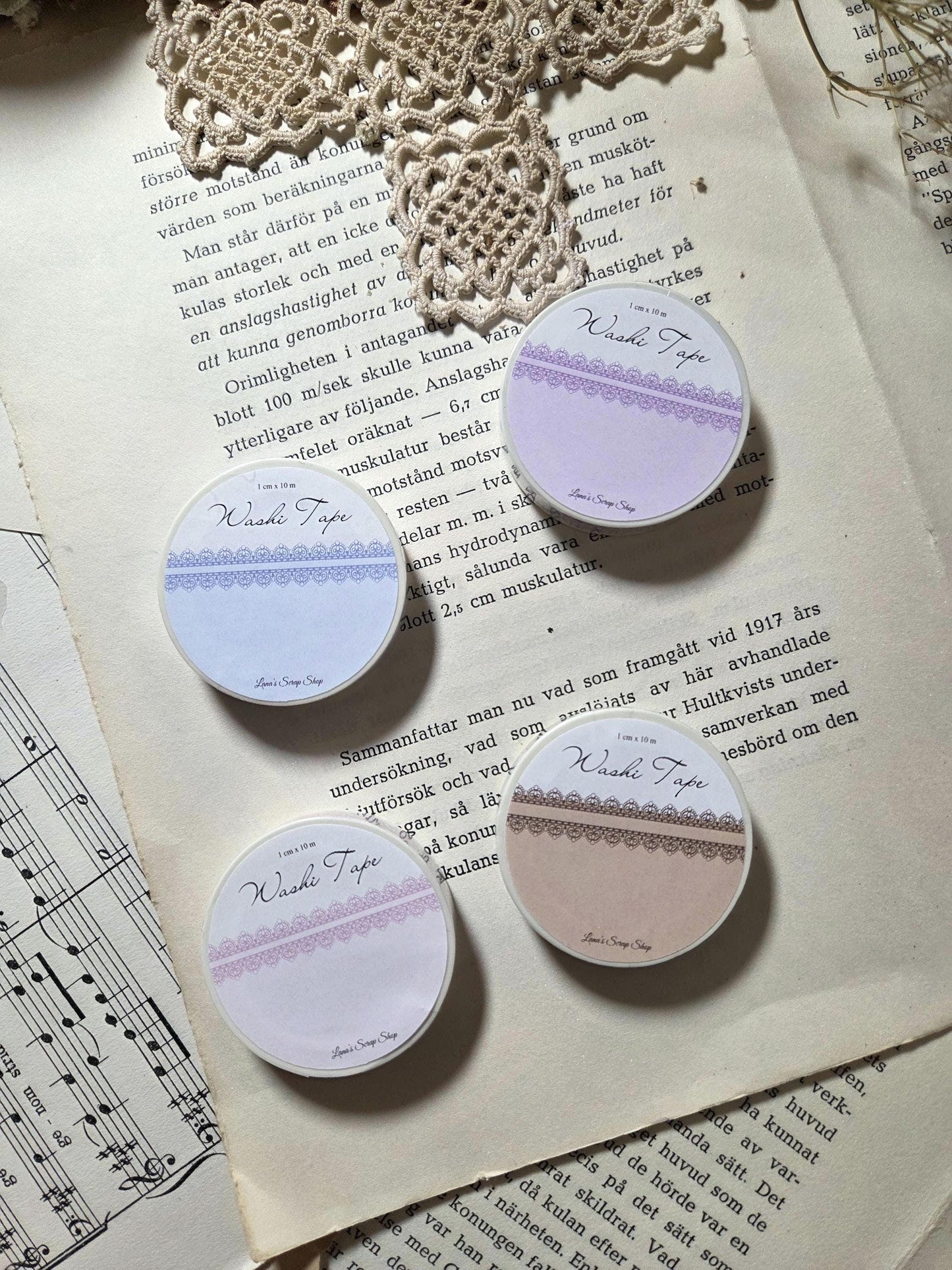 Lace 02 - WASHI Tape | Scrapbooking & Journaling