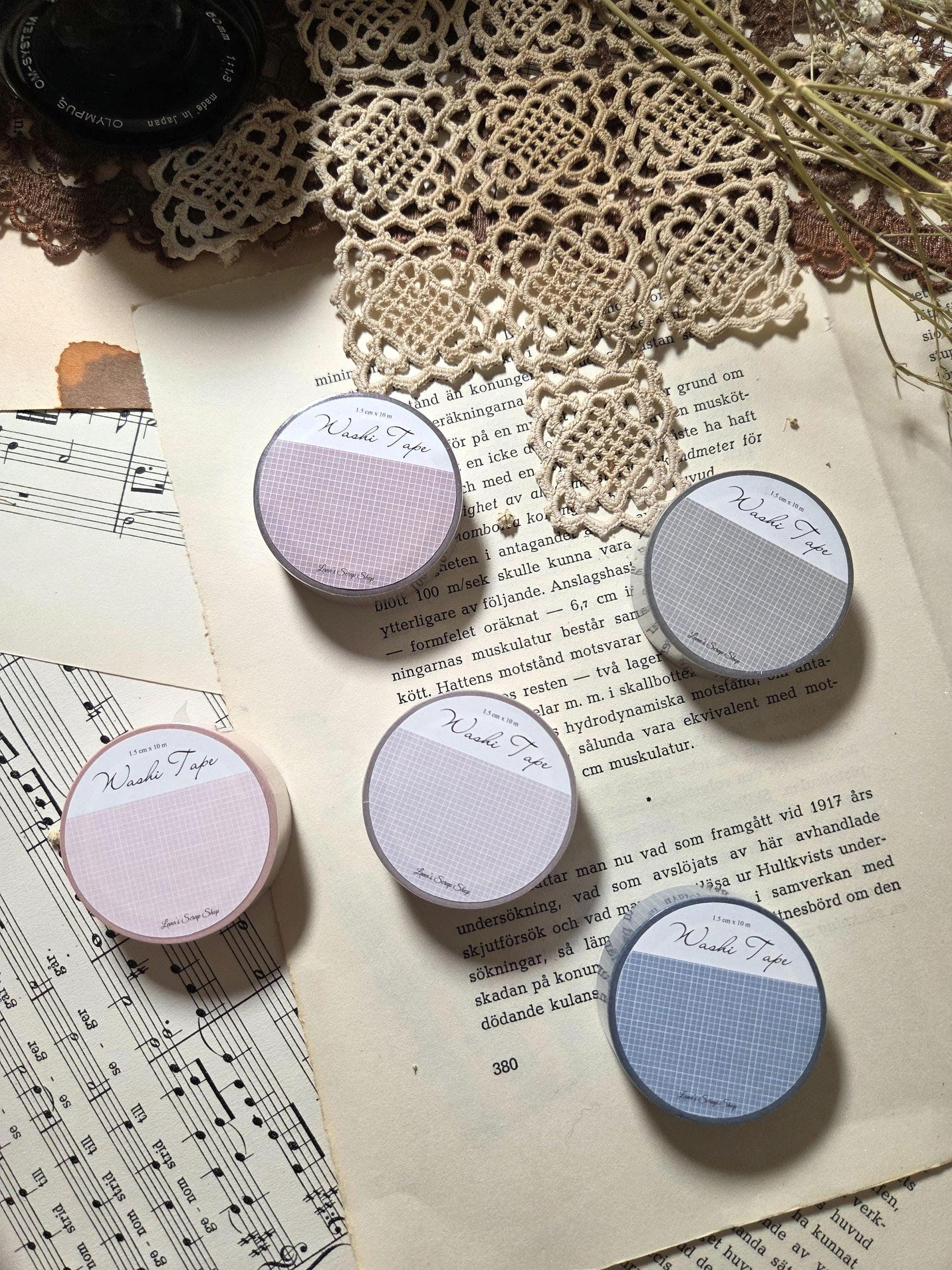 Grid - WASHI Tape | Scrapbooking & Journaling